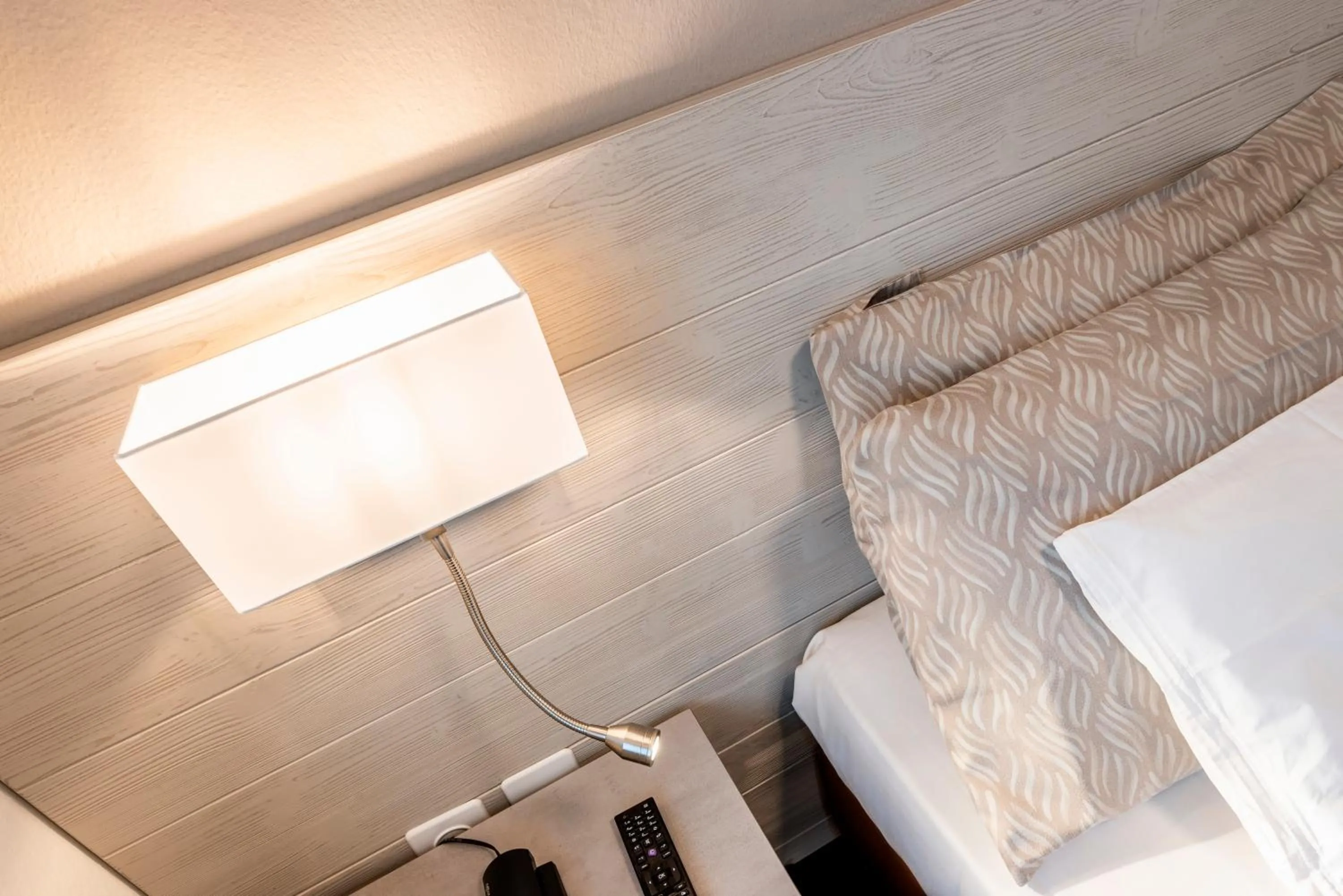 Decorative detail, Bed in Albergo Ristorante Svizzero