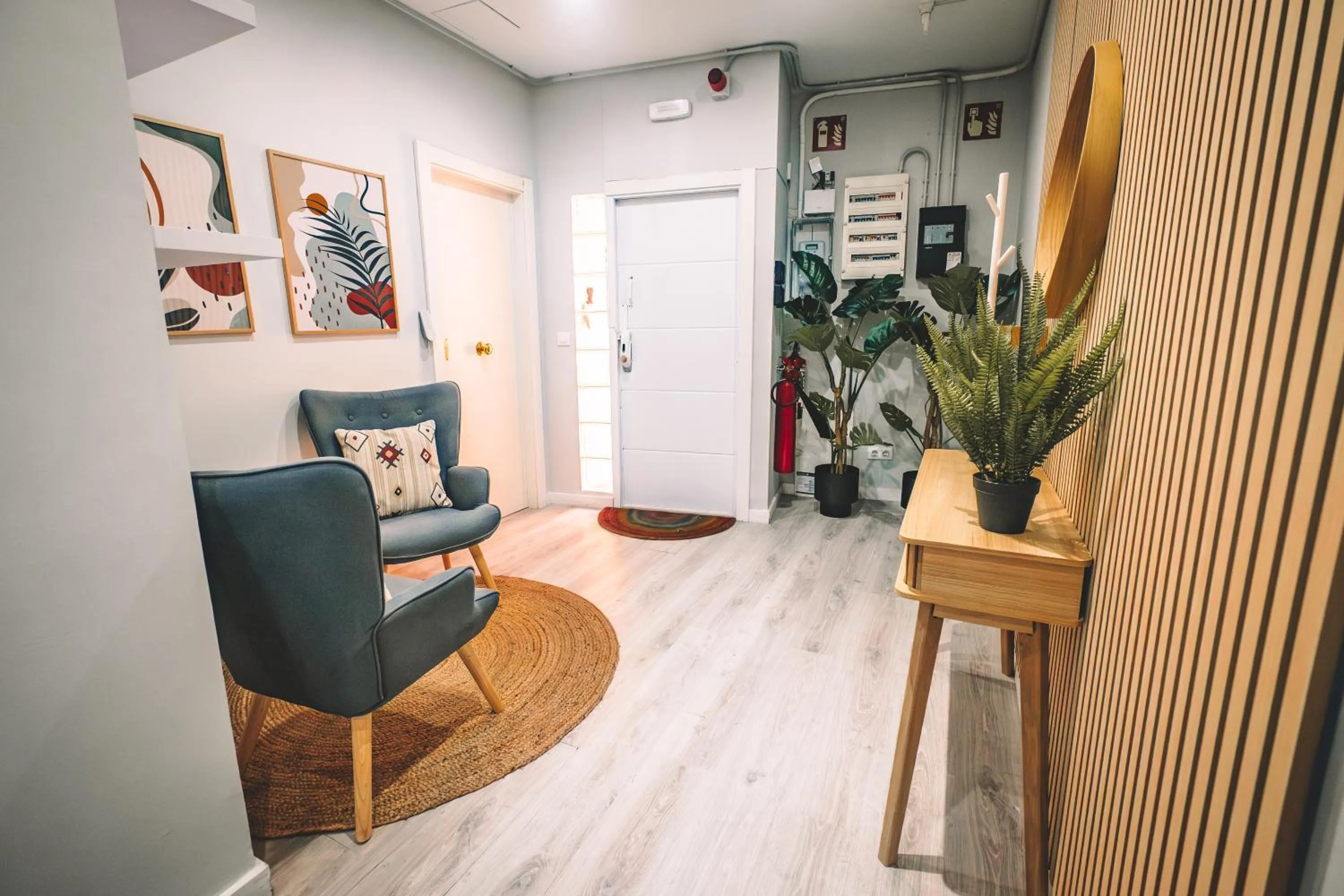 Living room in Fira Rooms Barcelona Hospitalet