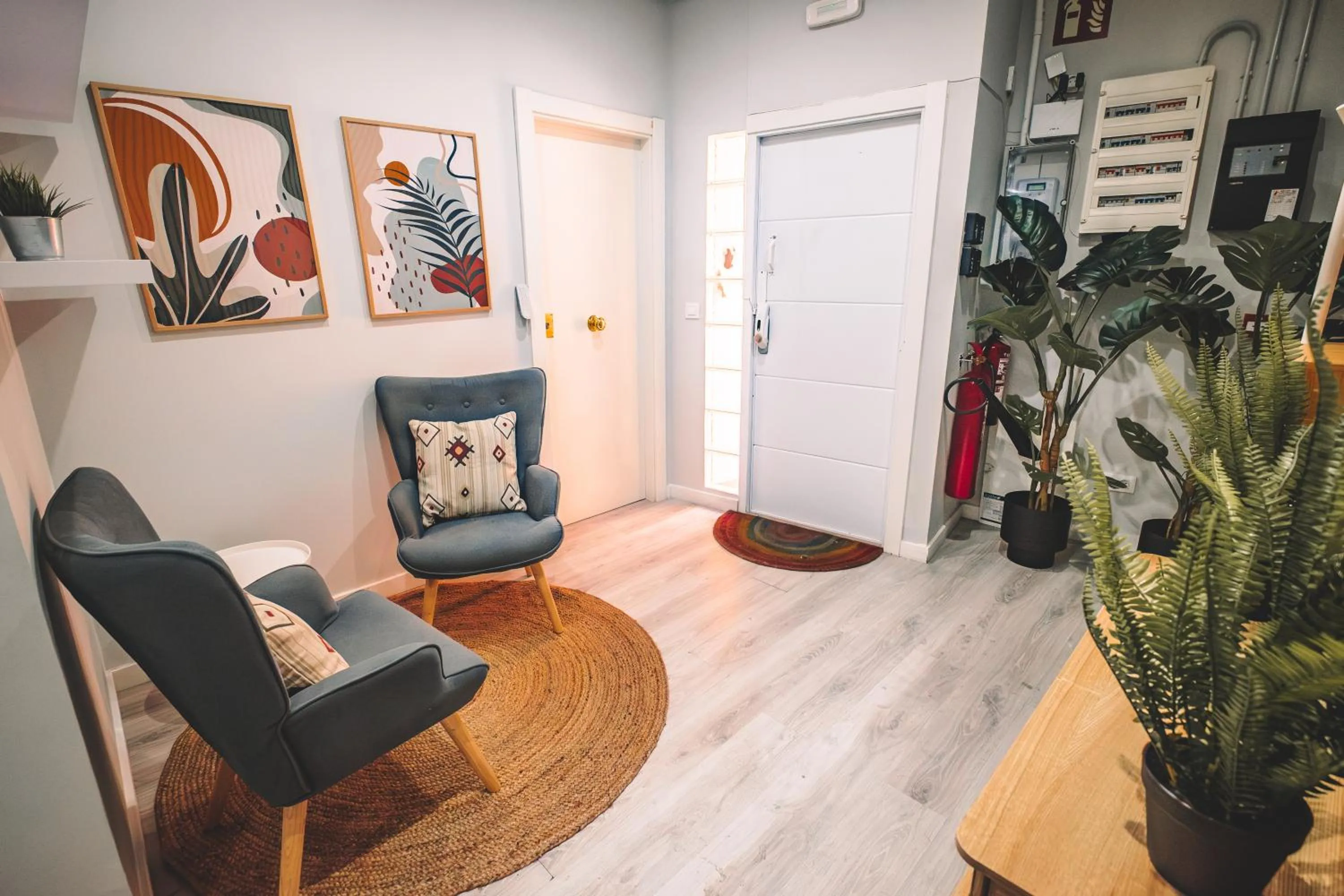 Living room in Fira Rooms Barcelona Hospitalet