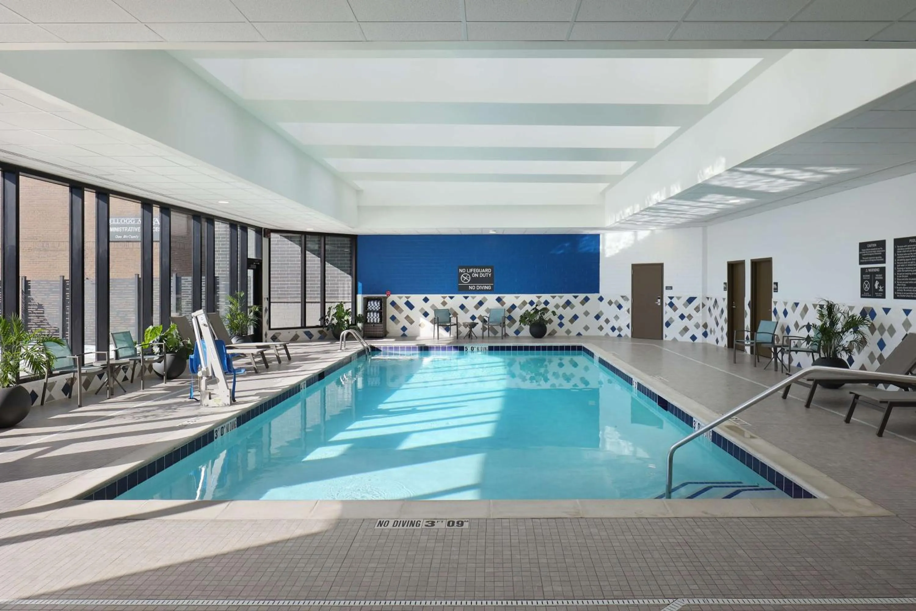 Pool view in Doubletree By Hilton Battle Creek