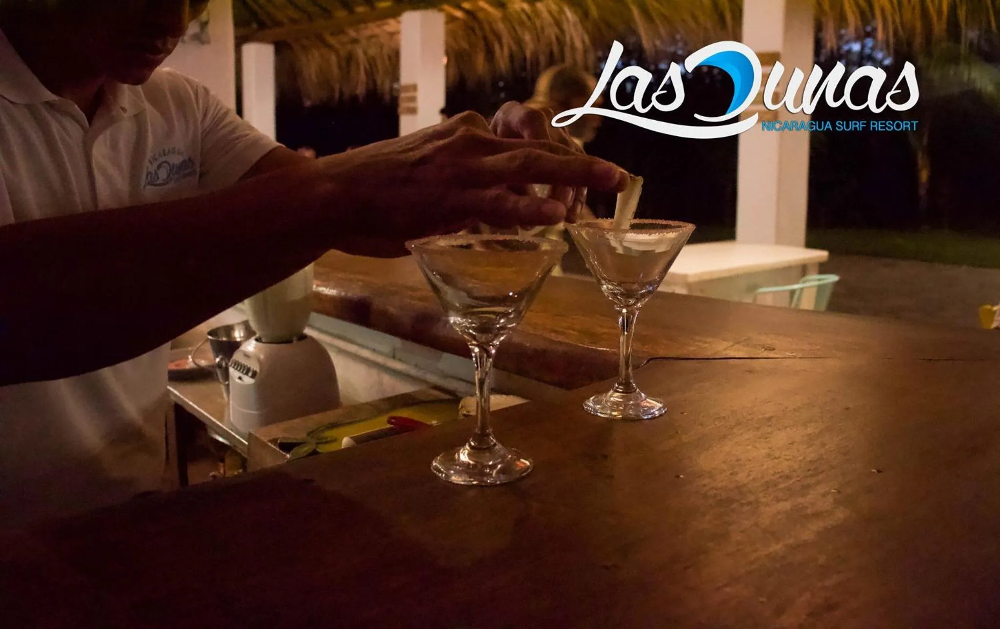 Drinks in Las Dunas Surf Resort
