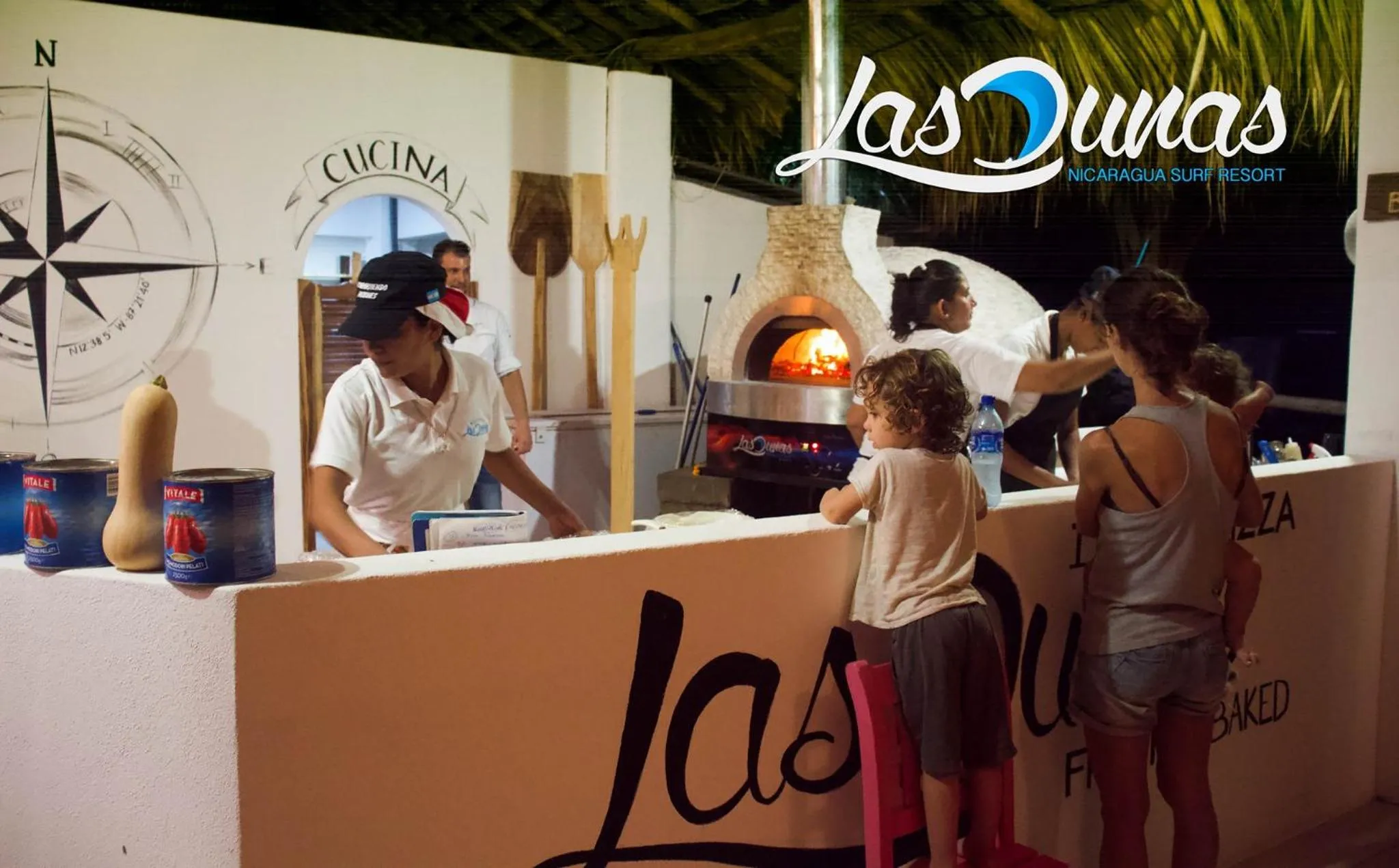 People in Las Dunas Surf Resort