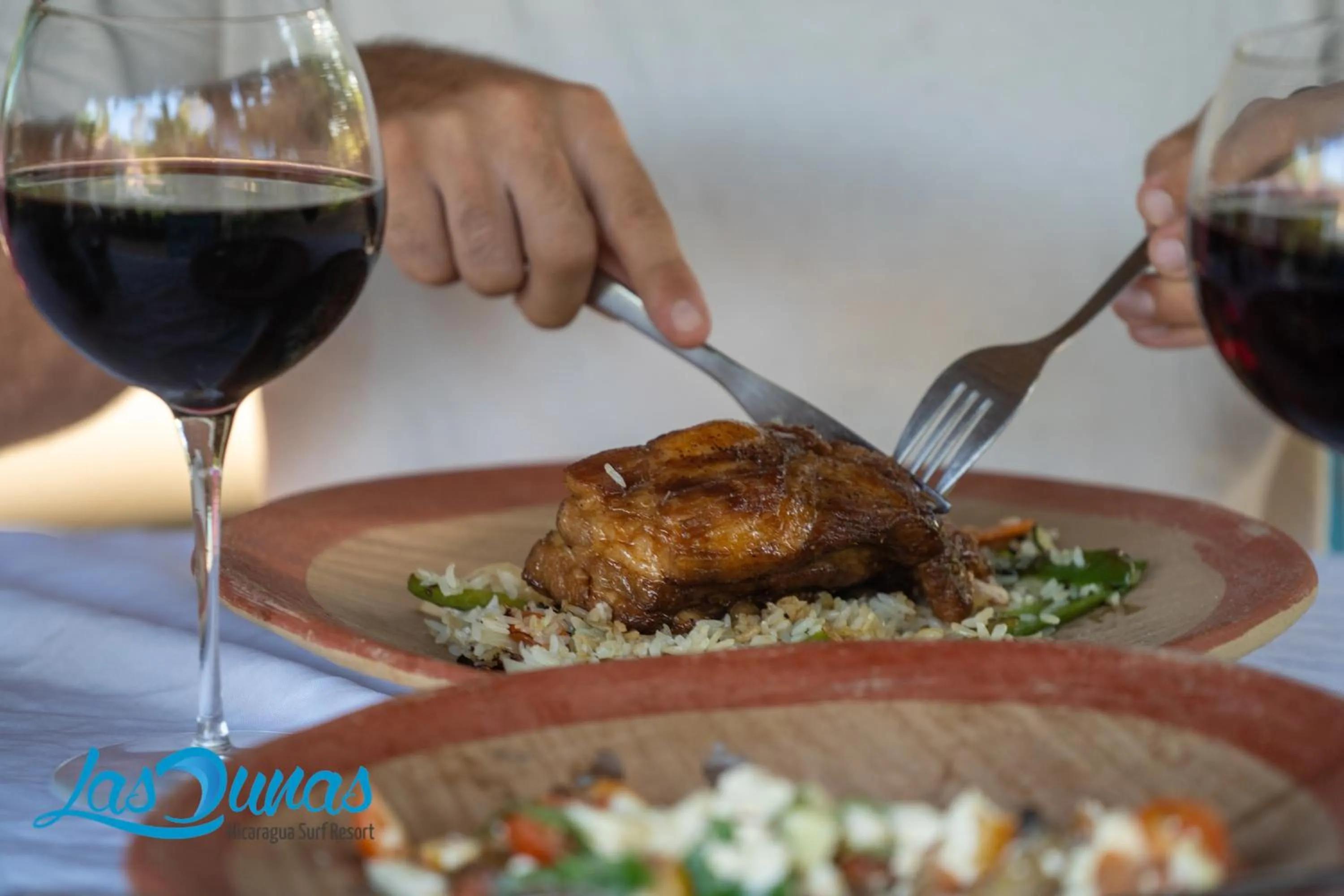 Food and drinks in Las Dunas Surf Resort