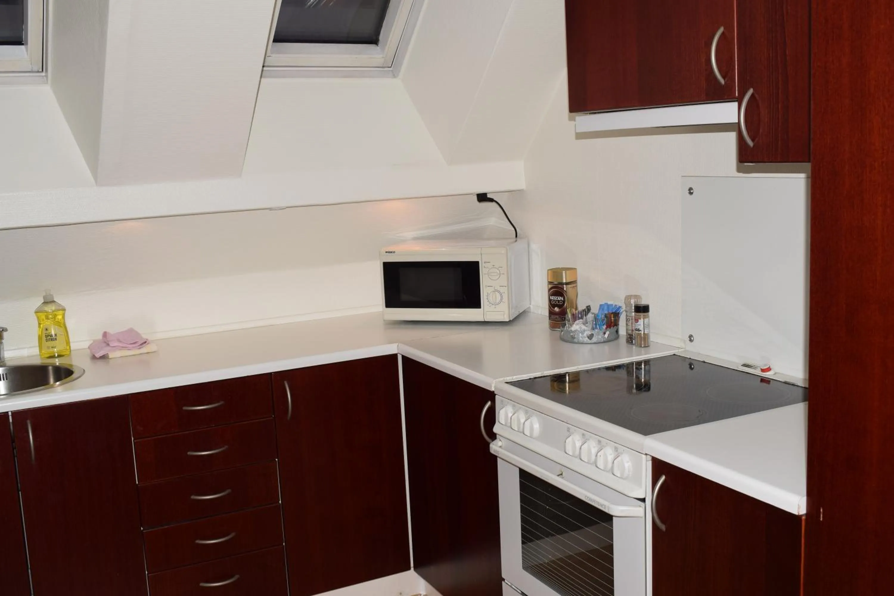 Communal kitchen in Nygammelsø Bed & Breakfast