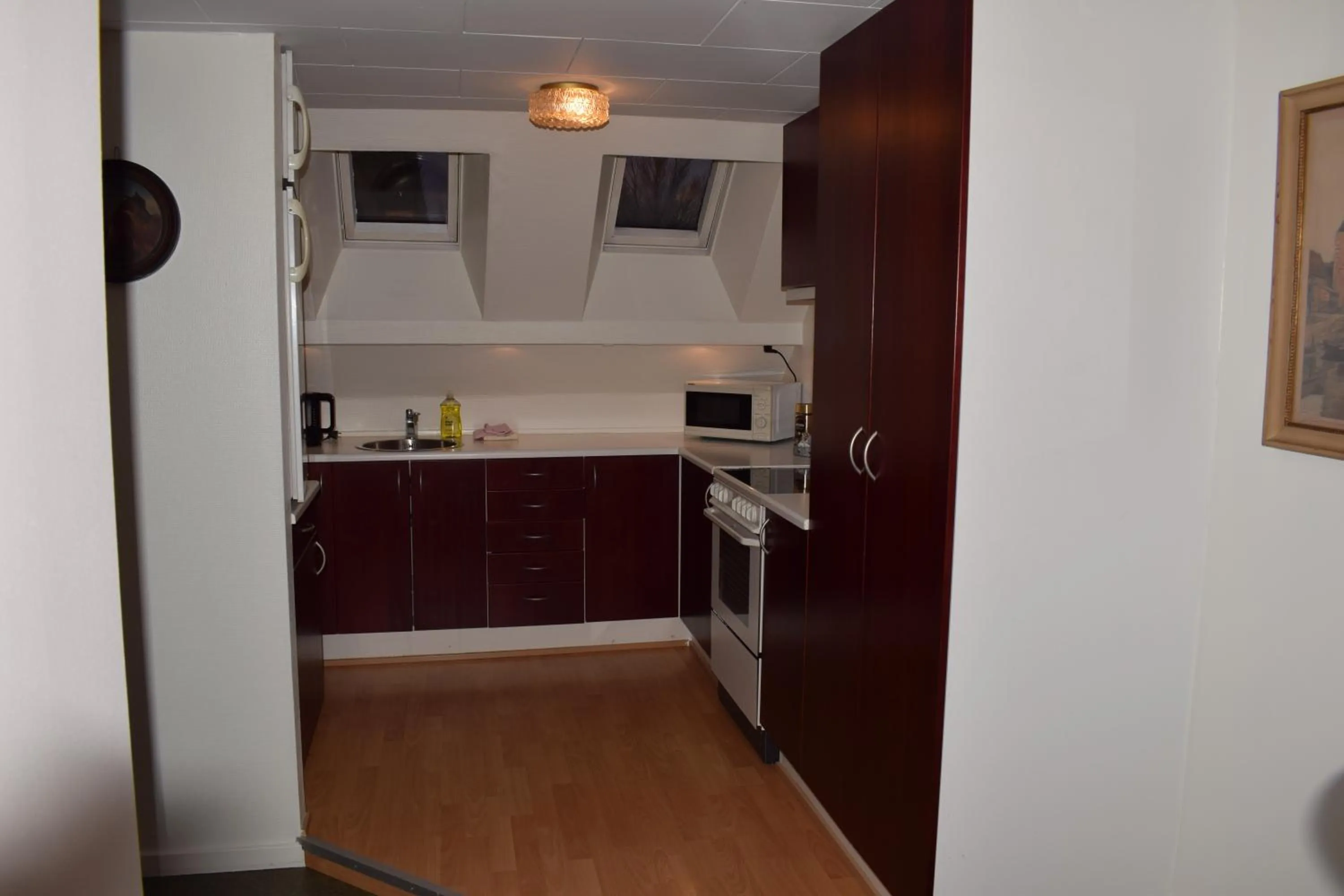 Communal kitchen in Nygammelsø Bed & Breakfast