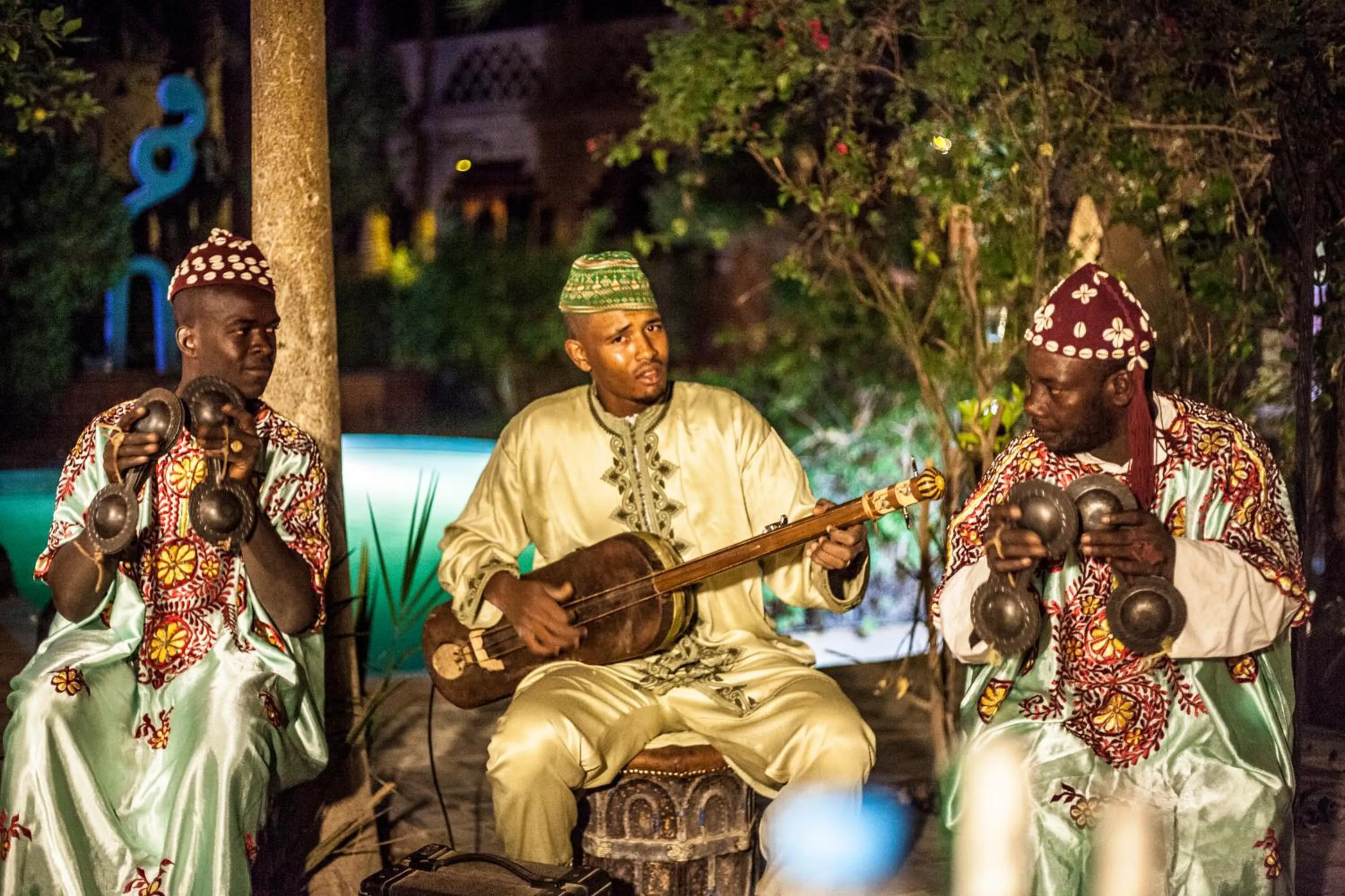 Evening entertainment in Riad Lamane