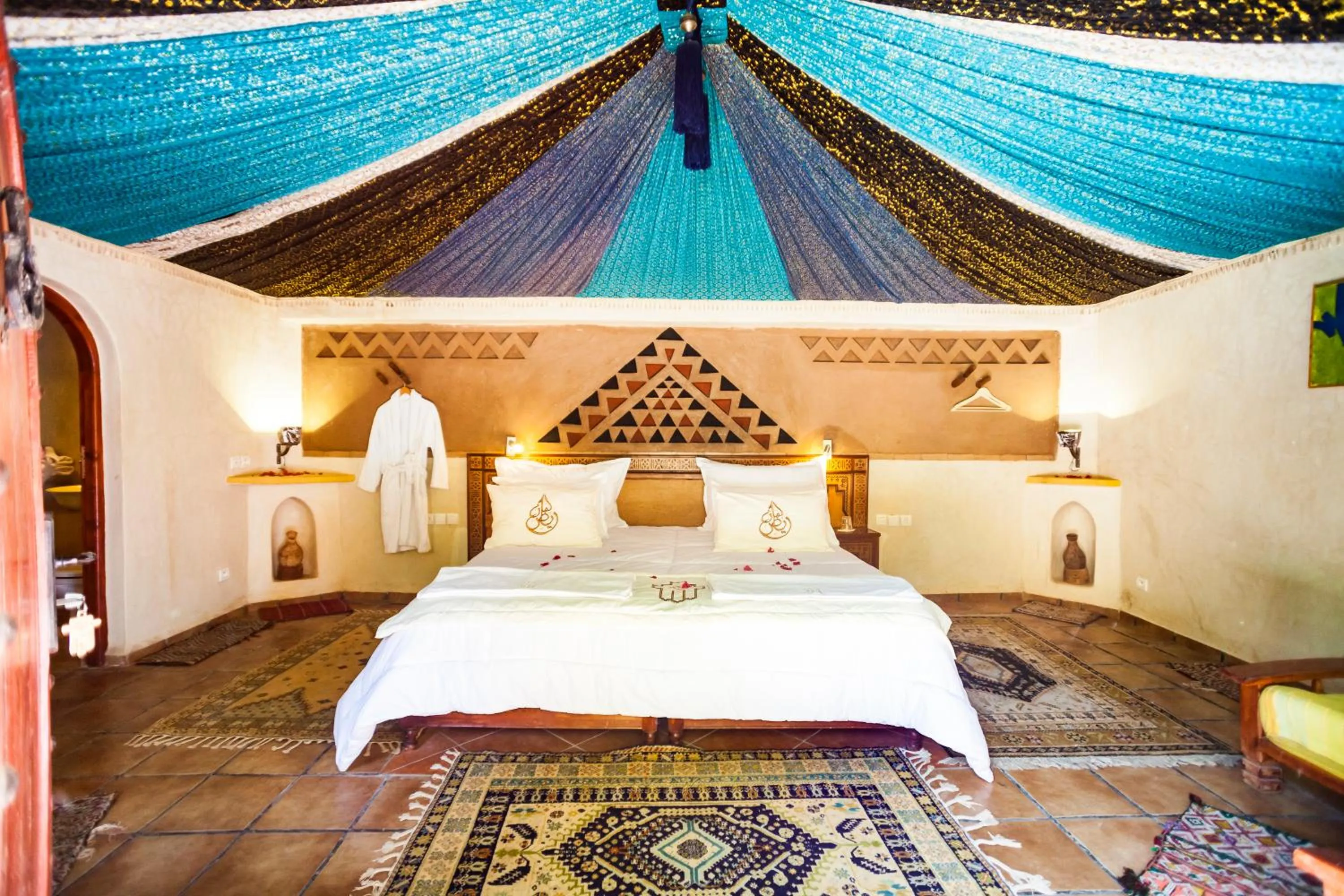 Bed in Riad Lamane
