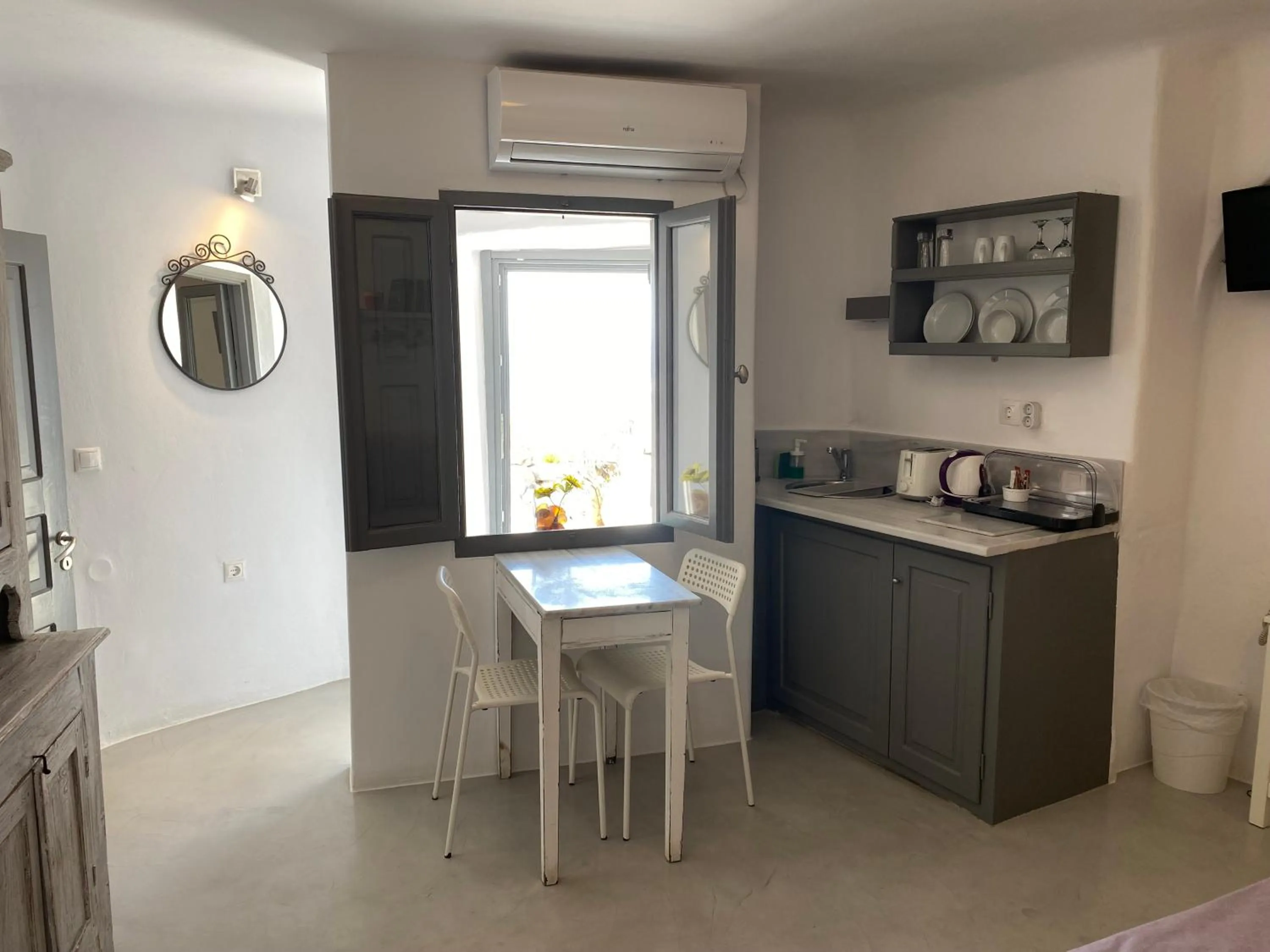 Living room in Theodora Suites