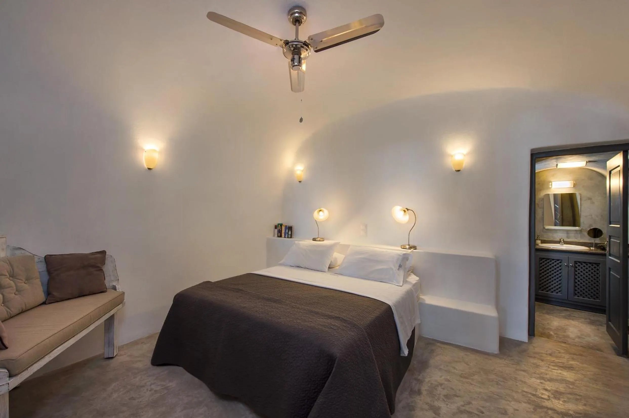 Bed in Theodora Suites