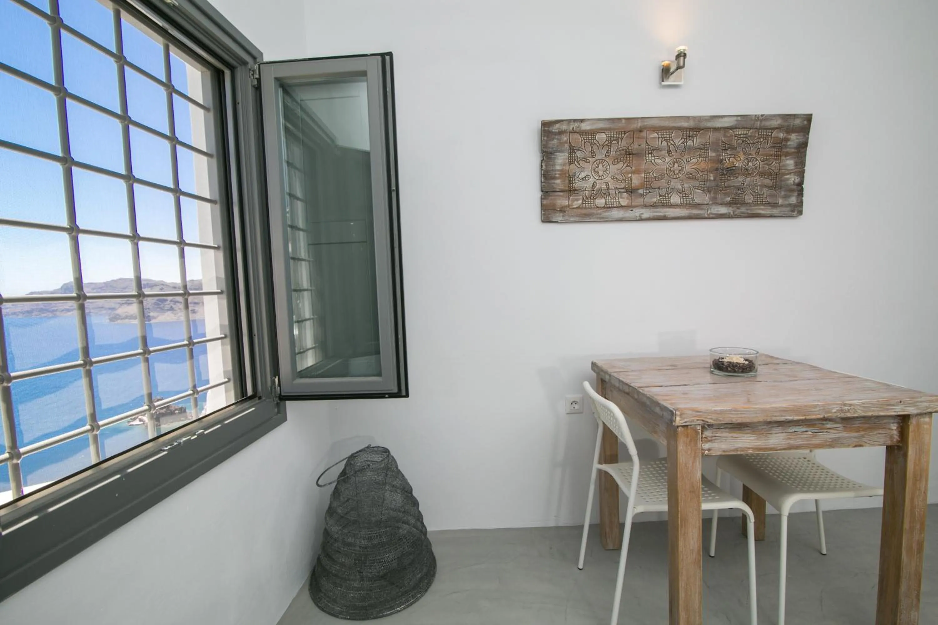 Seating area in Theodora Suites