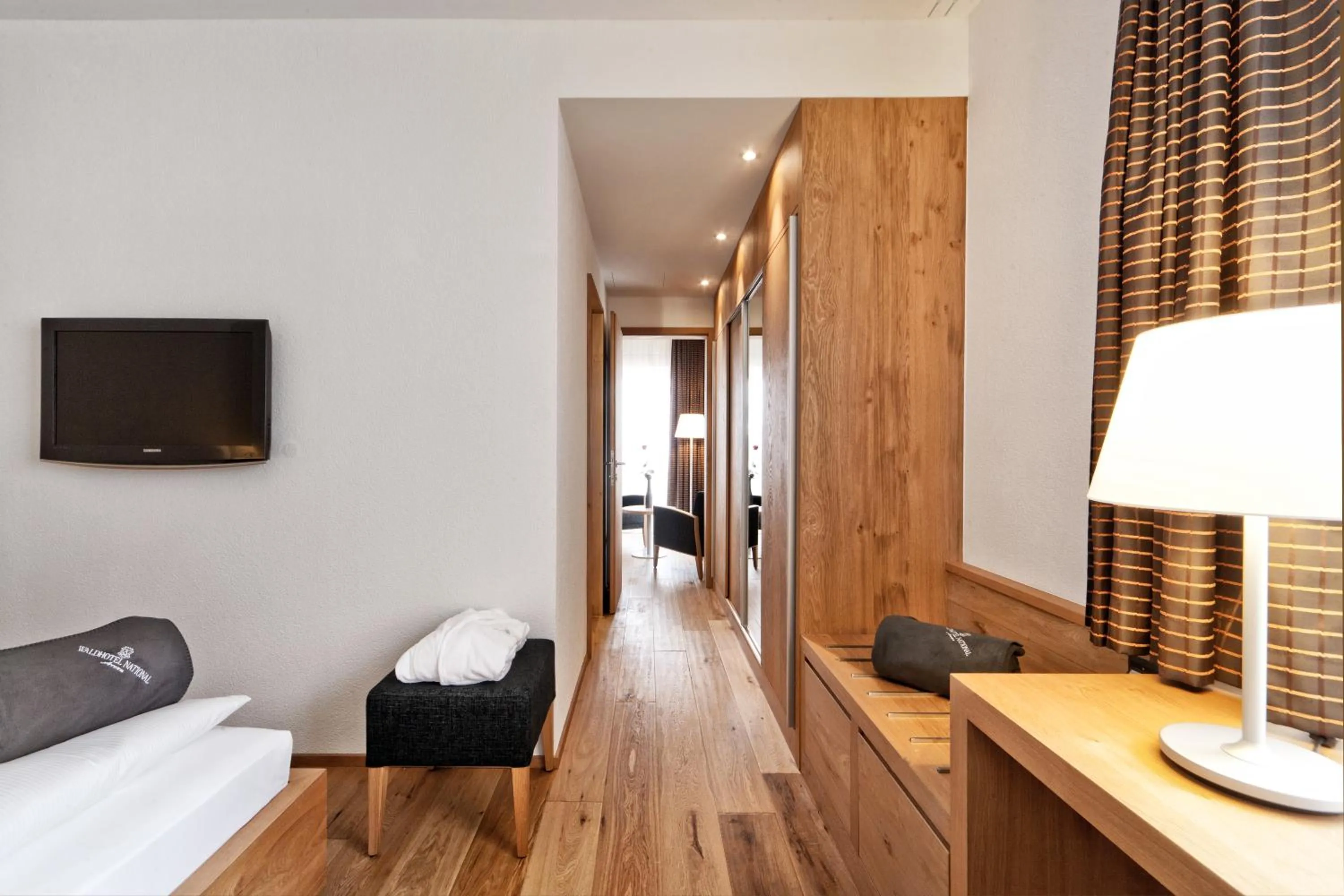 Photo of the whole room, Bed in Waldhotel Arosa