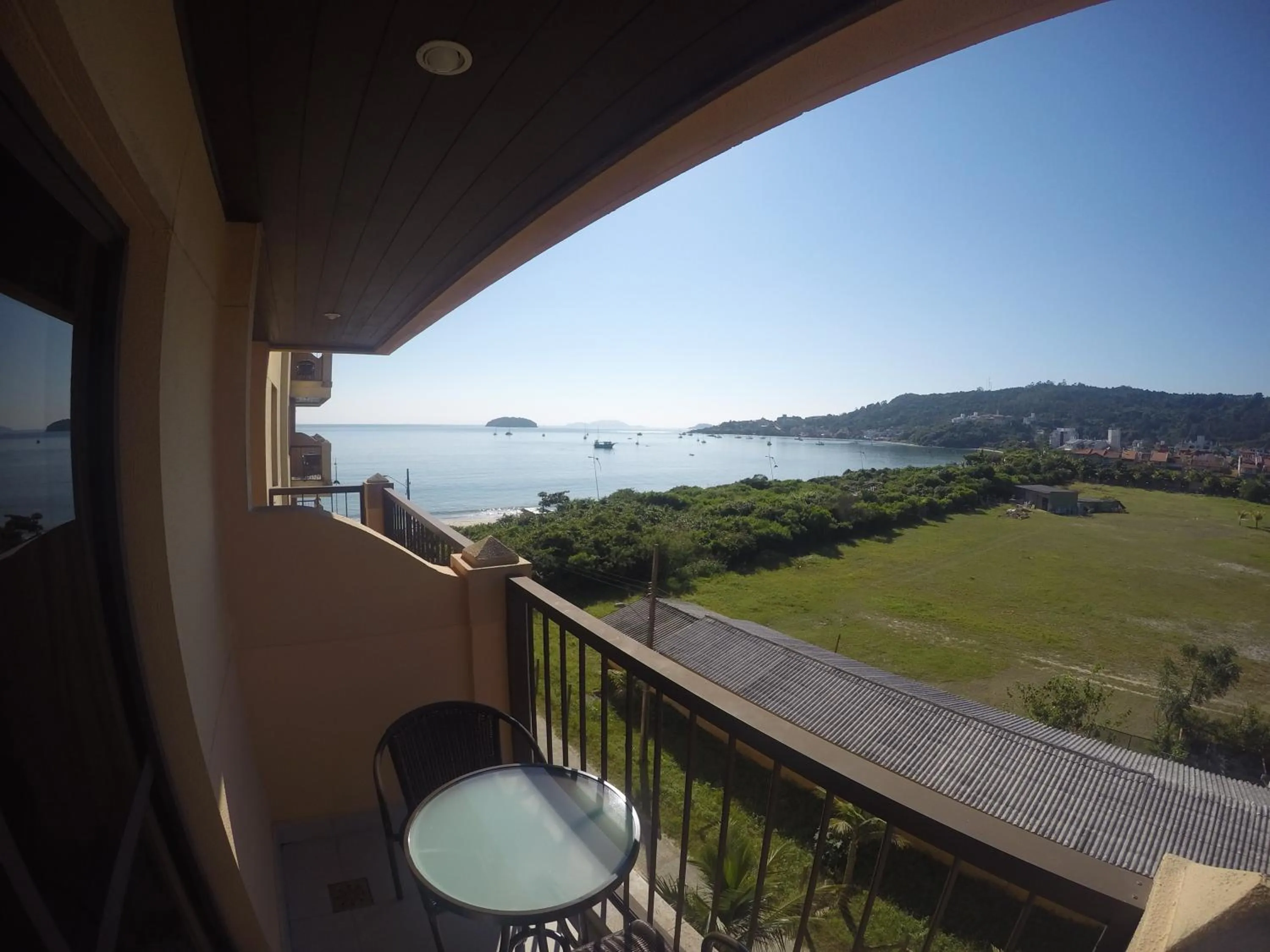 Balcony/Terrace in Studio em Jurerê - Pé na Areia