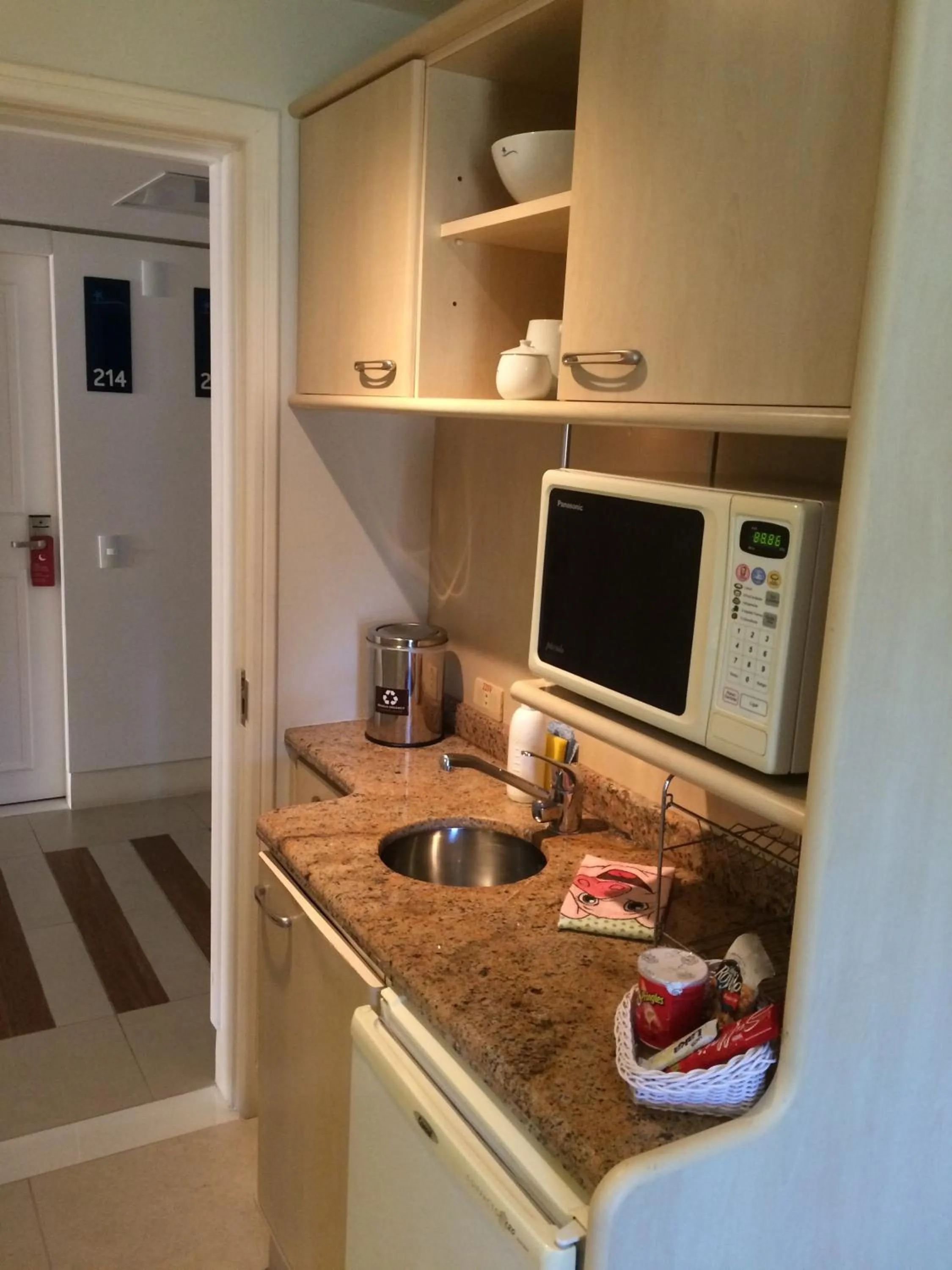 Kitchen or kitchenette in Studio em Jurerê - Pé na Areia