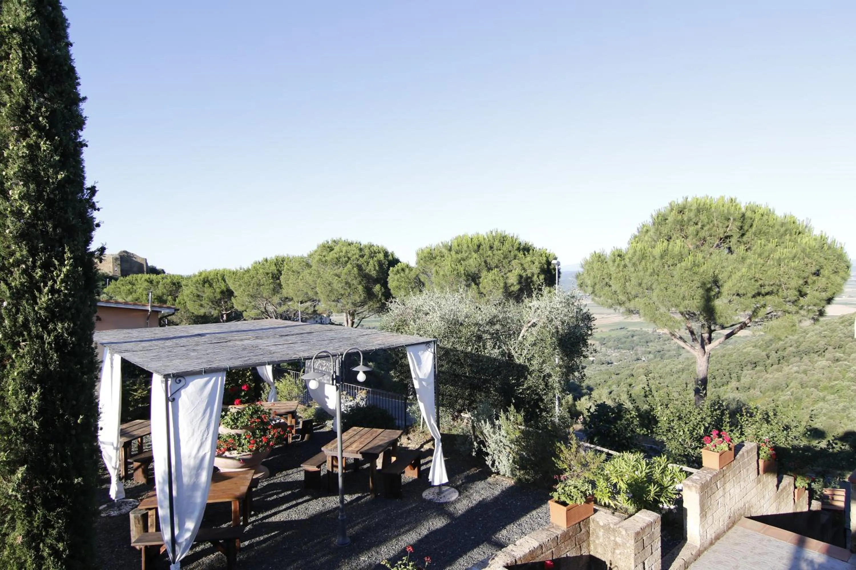 Patio in Locanda Mossa Dei Barbari