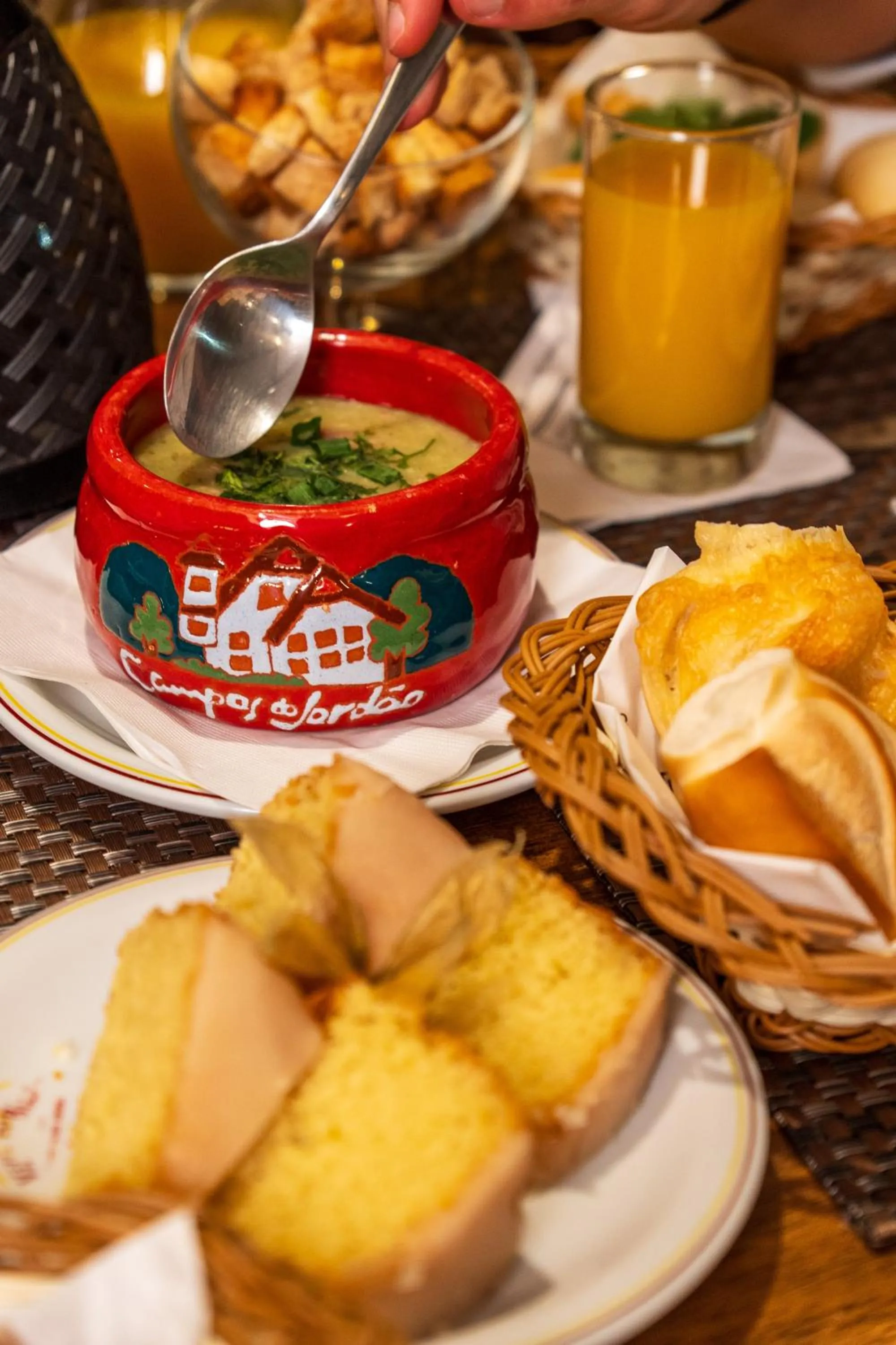 Breakfast in Pousada D'Biagy Raízes