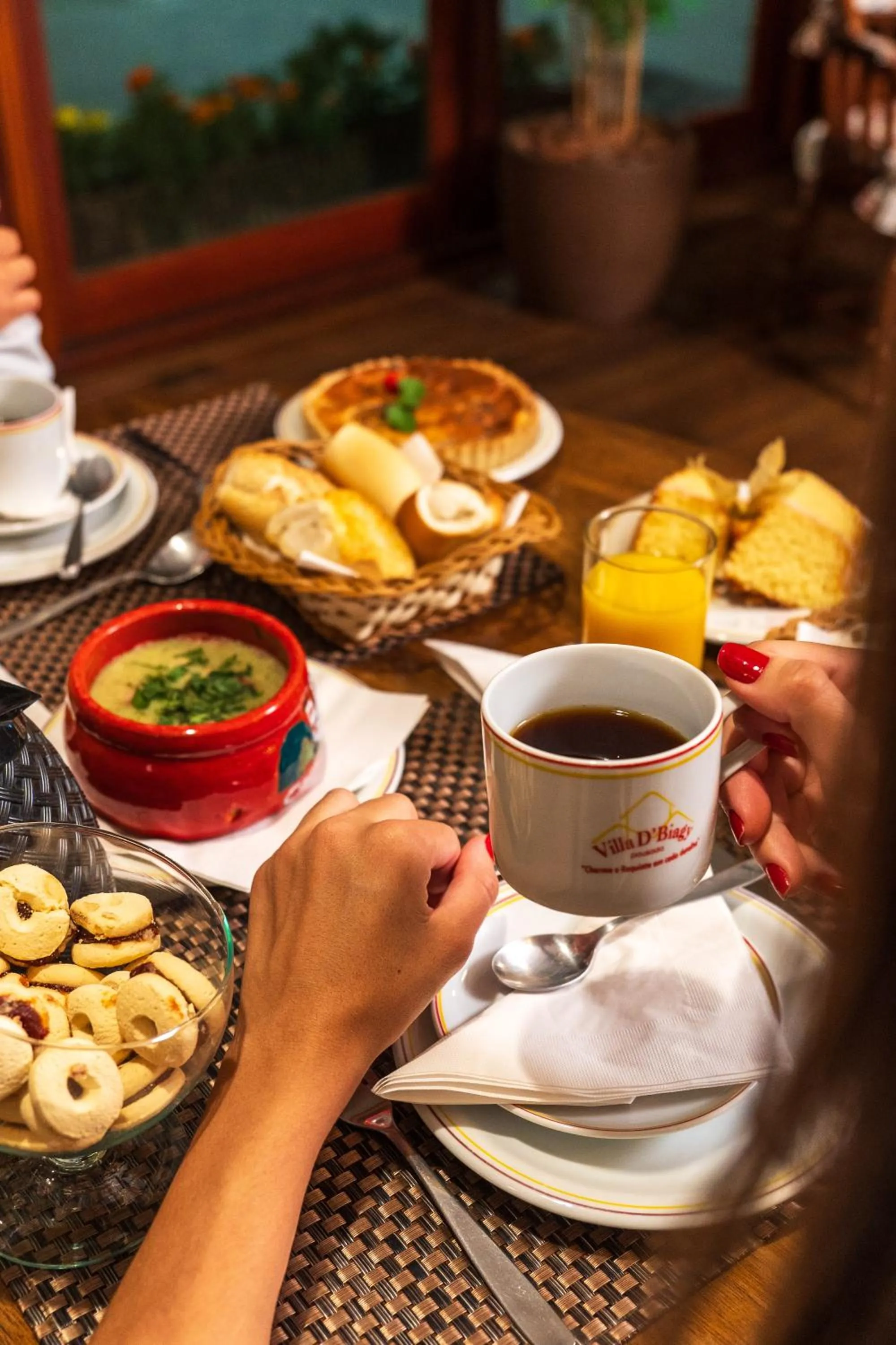 Breakfast in Pousada D'Biagy Raízes
