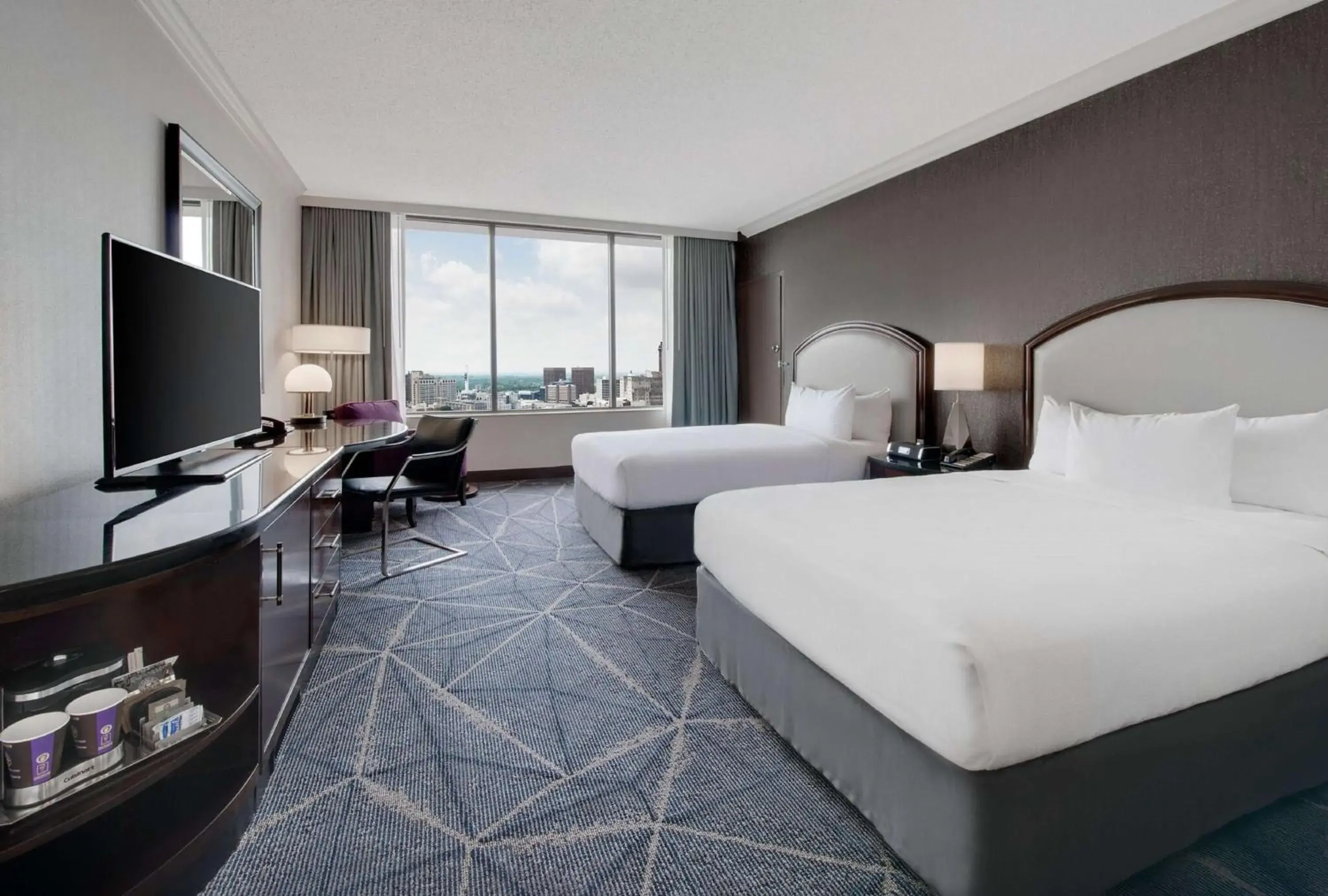 Premium Double Room with Two Double Beds in Hilton Atlanta Premium Double Room with Two Double Beds in Hilton Atlanta