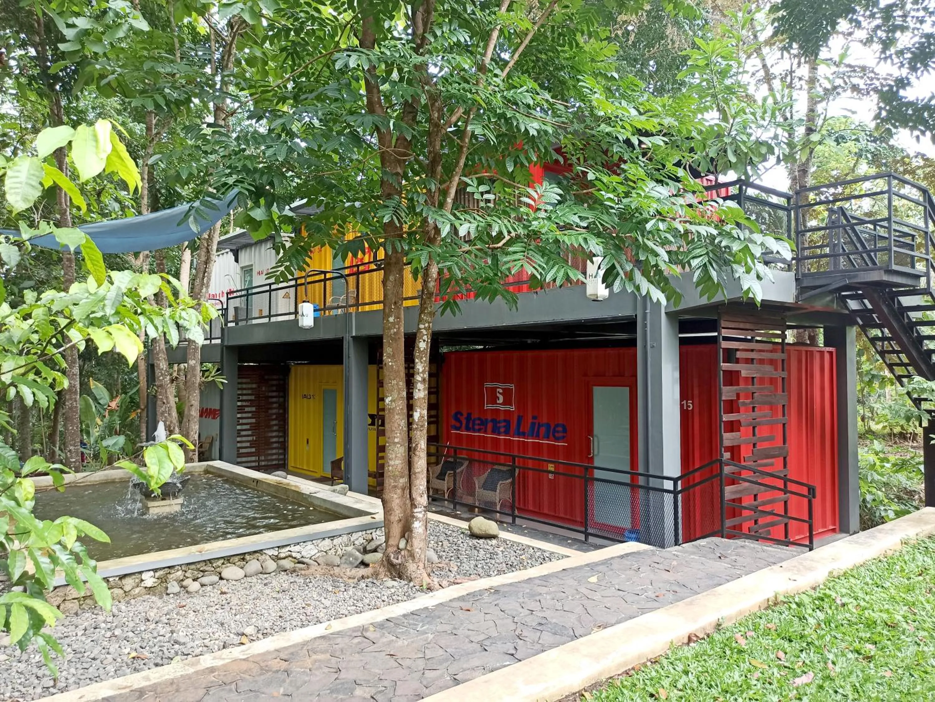 Property building in Hau Eco Lodges Citumang Pangandaran