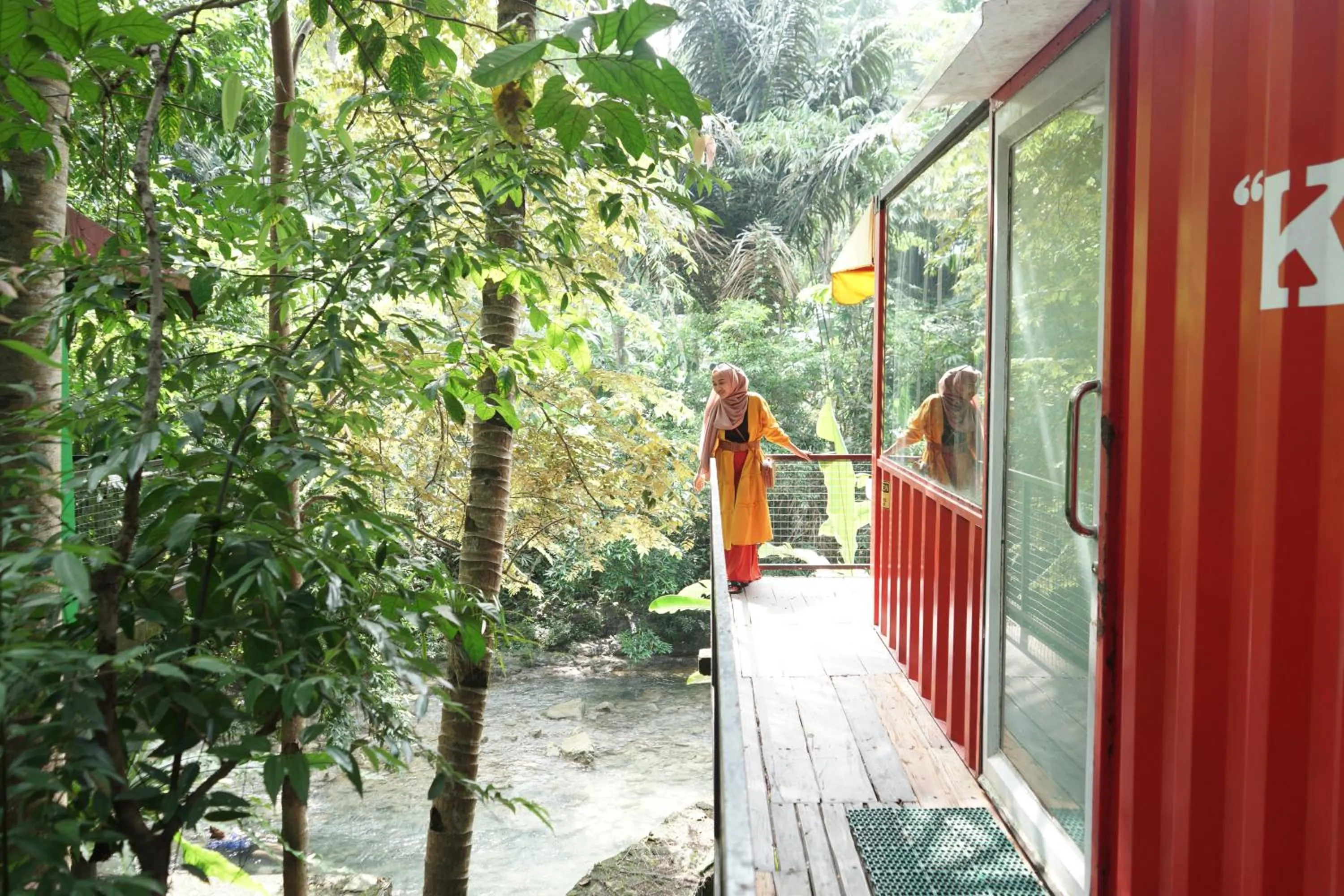 Property building in Hau Eco Lodges Citumang Pangandaran