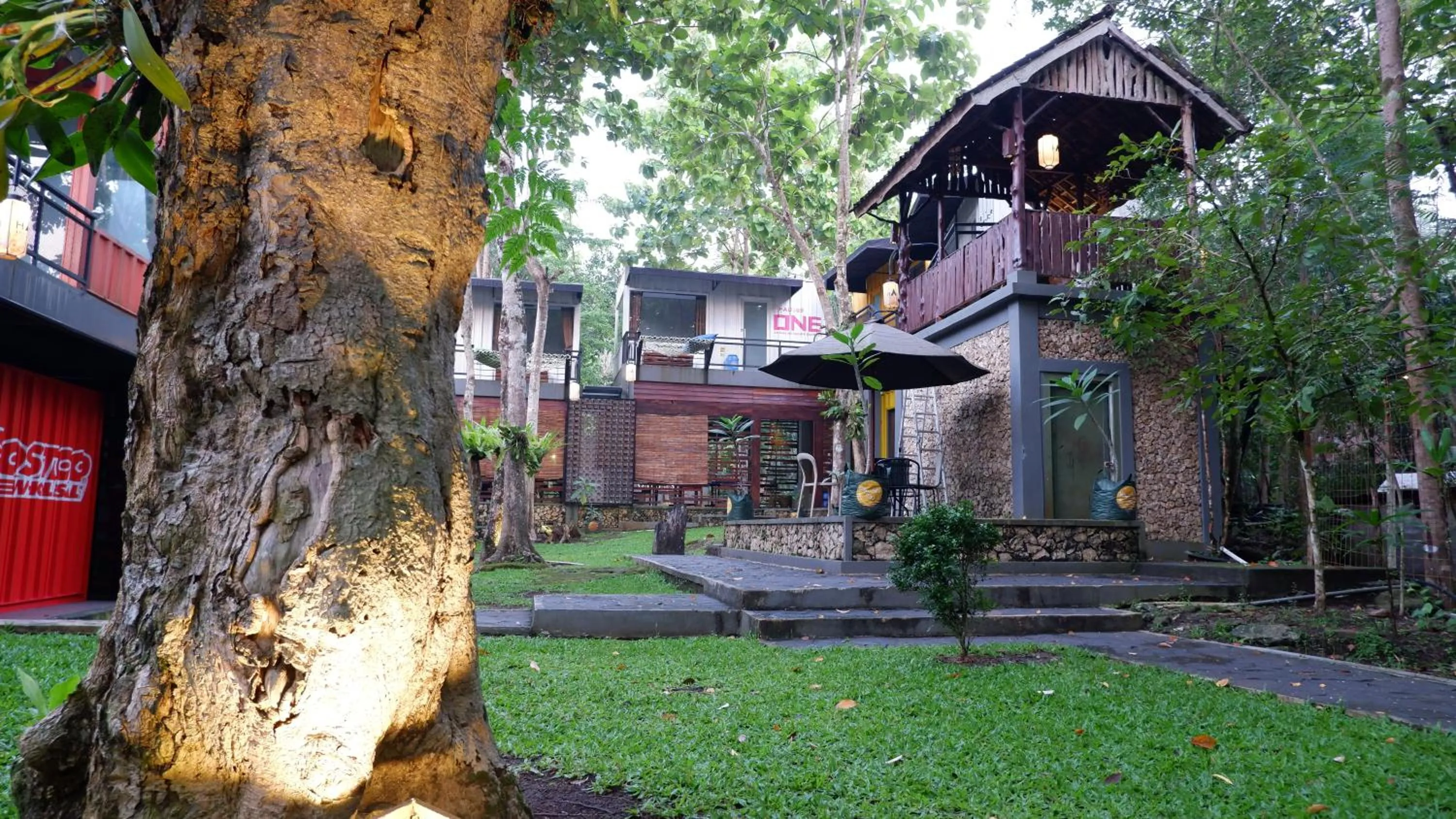 Bedroom in Hau Eco Lodges Citumang Pangandaran