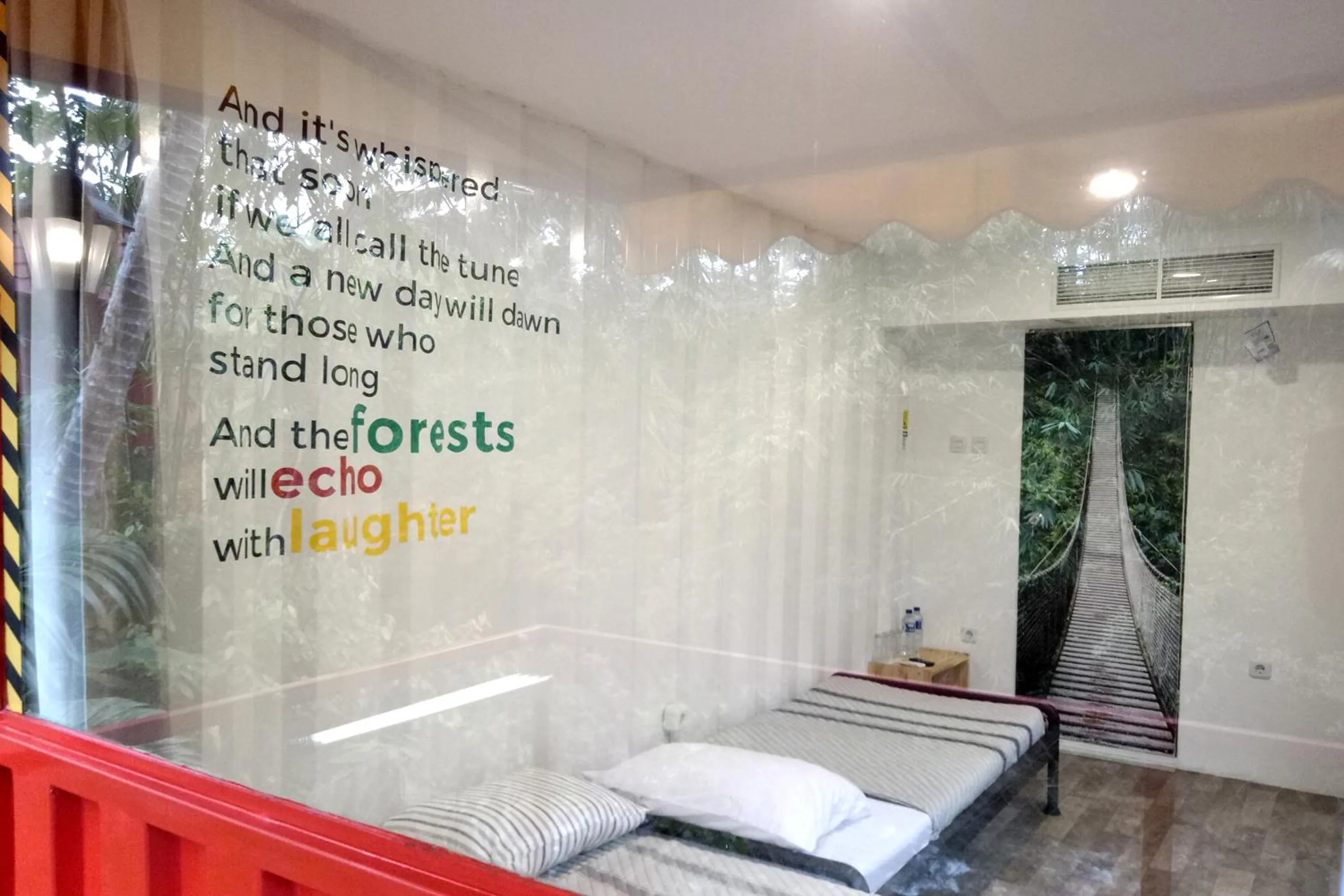 Bedroom in Hau Eco Lodges Citumang Pangandaran