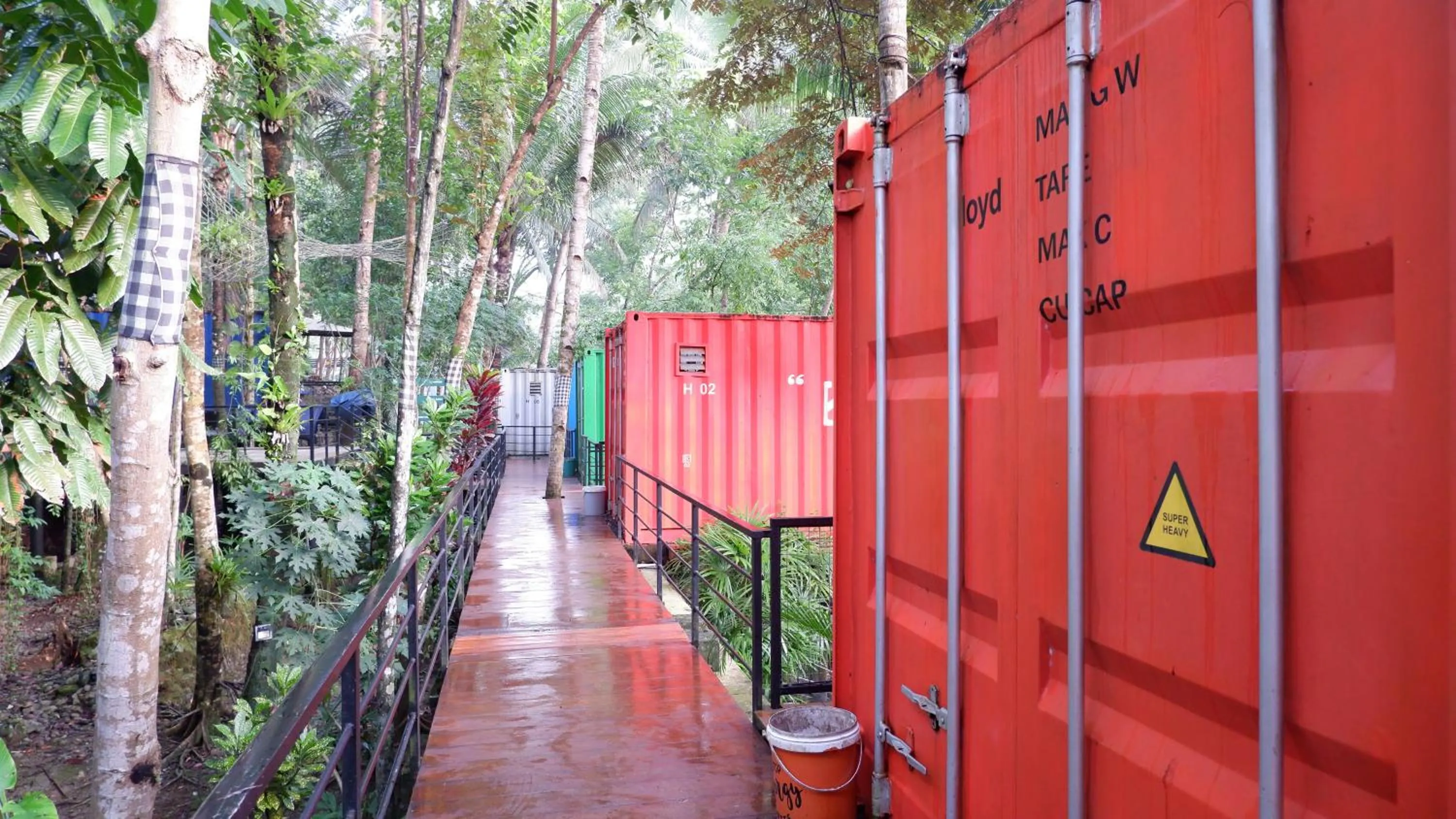 Property building in Hau Eco Lodges Citumang Pangandaran