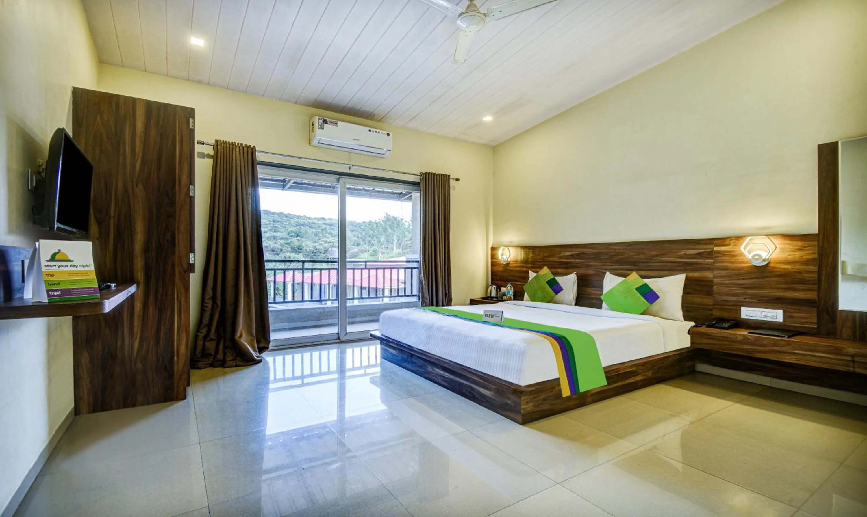 Bedroom, Bed in Treebo JP Cottage