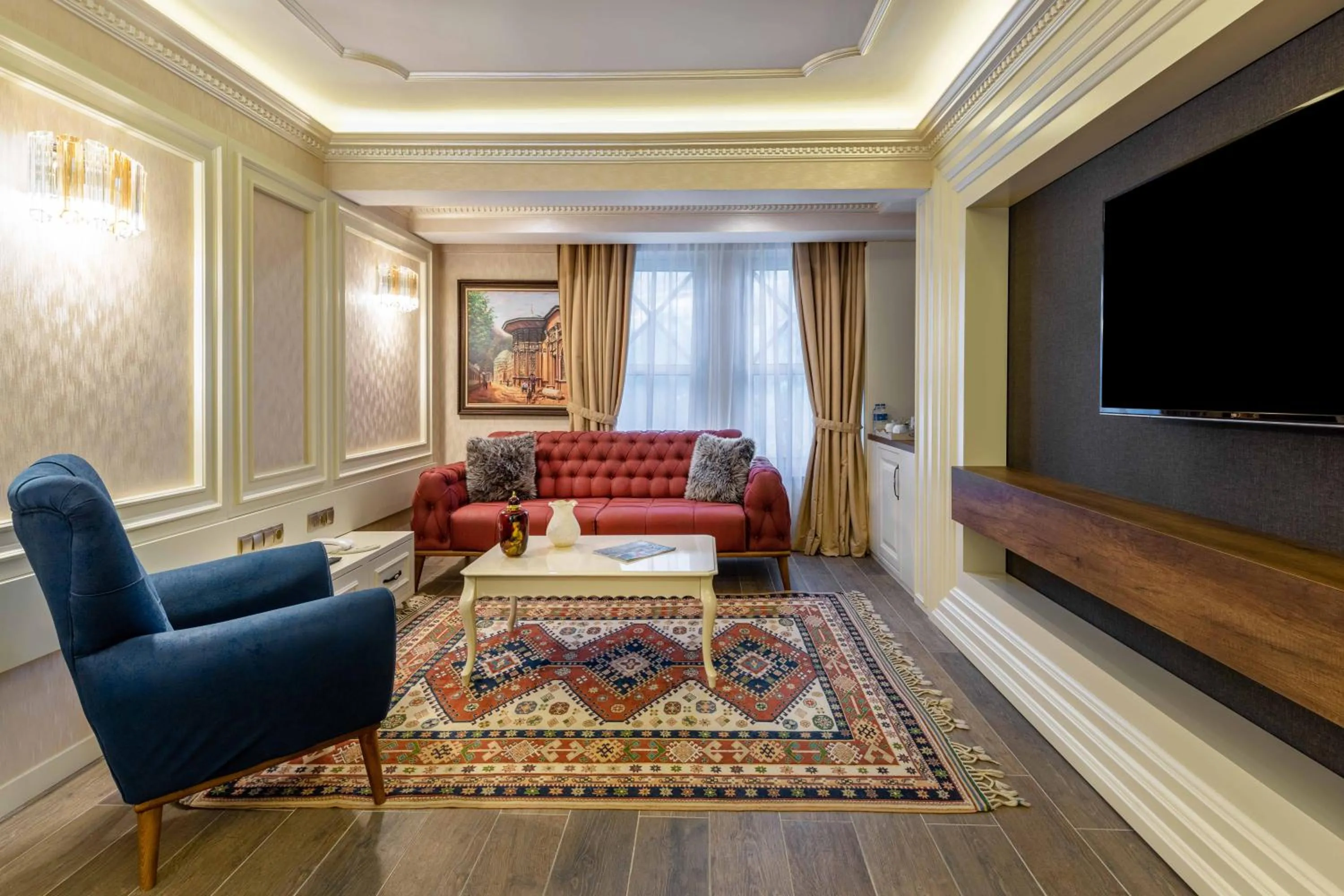 Seating area in Polat Thermal Hotel