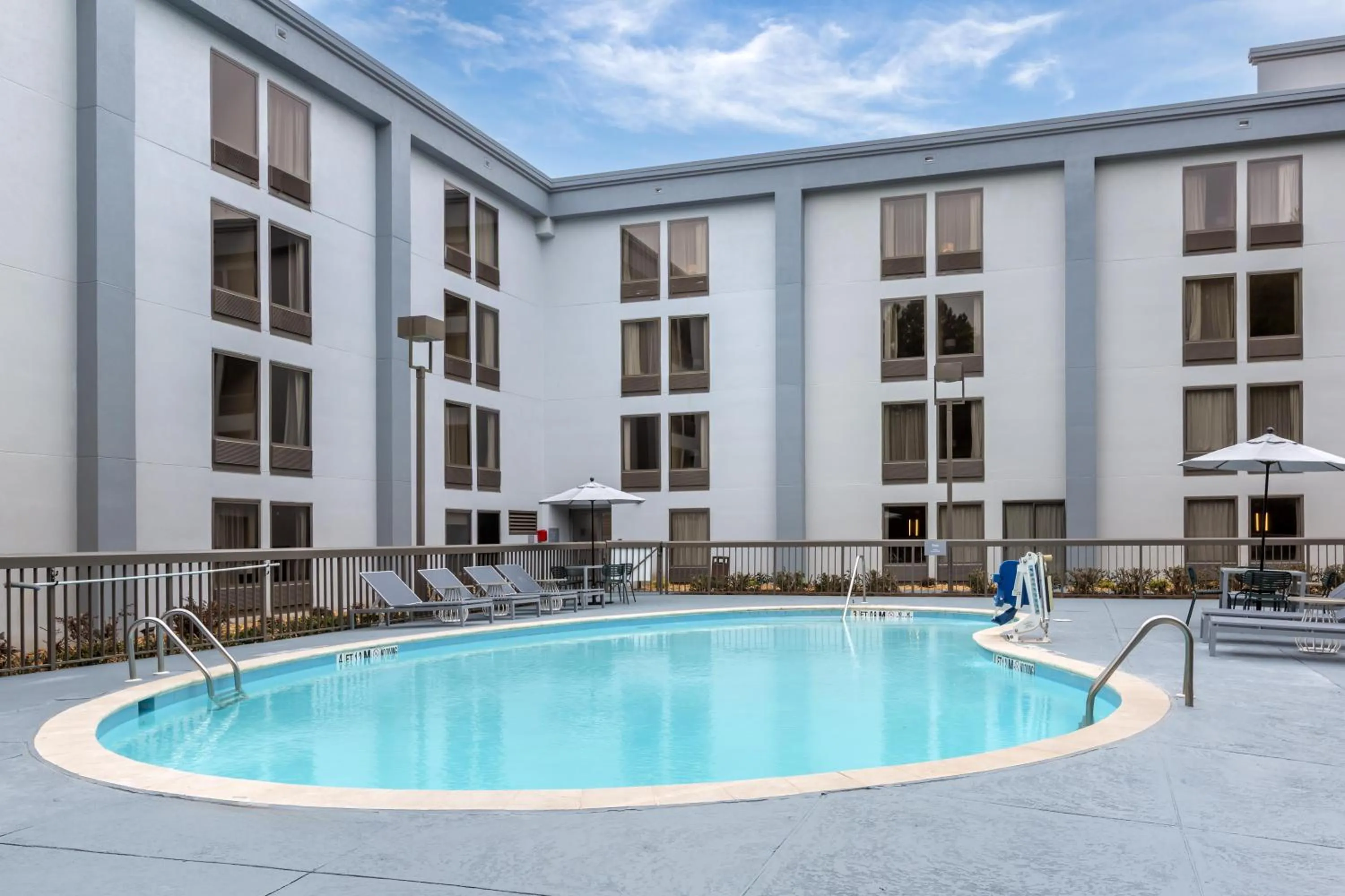 Pool view in Spark by Hilton Atlanta Airport South College Park