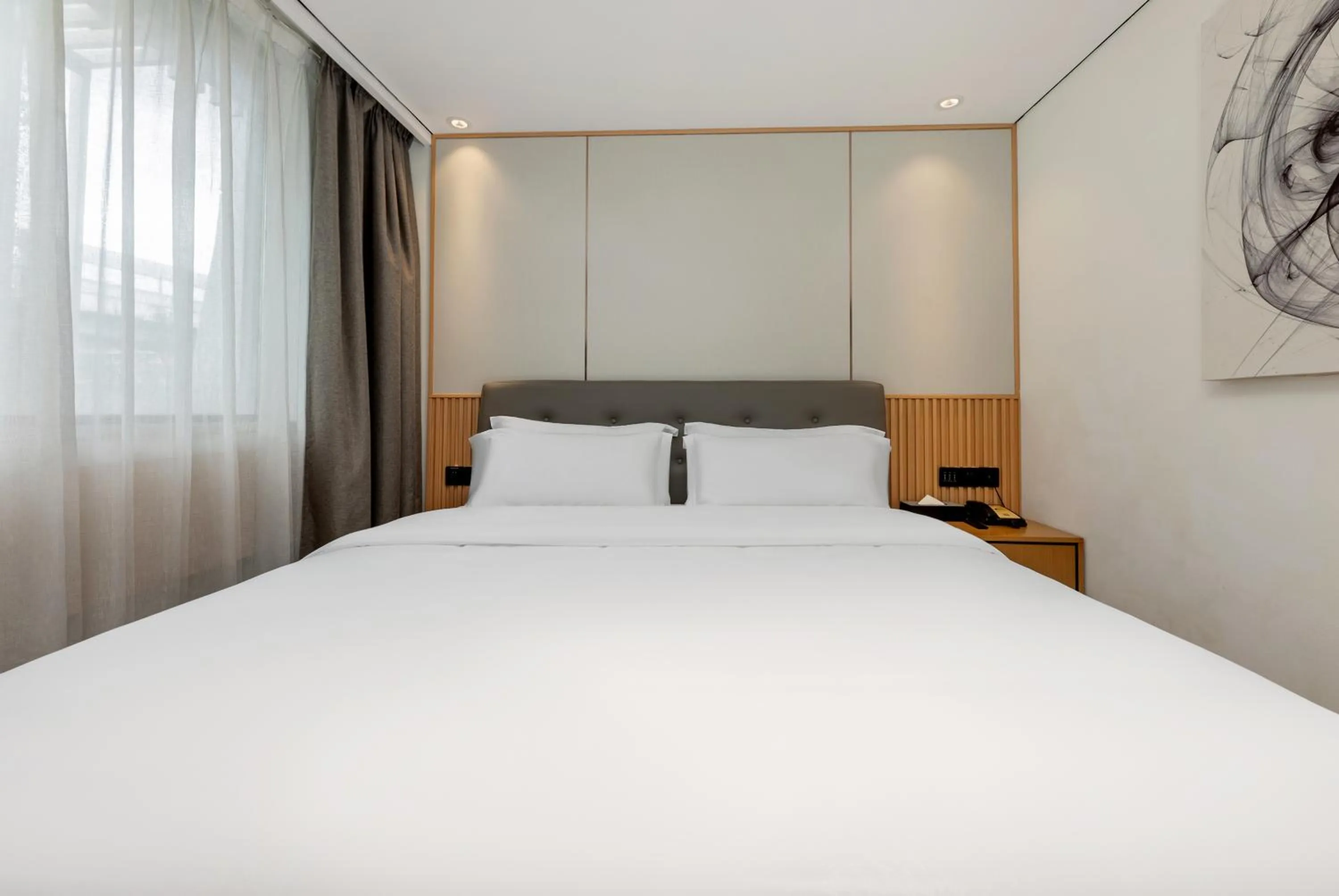 Bed in Waito Hotel Yuexiu Park Guangzhou