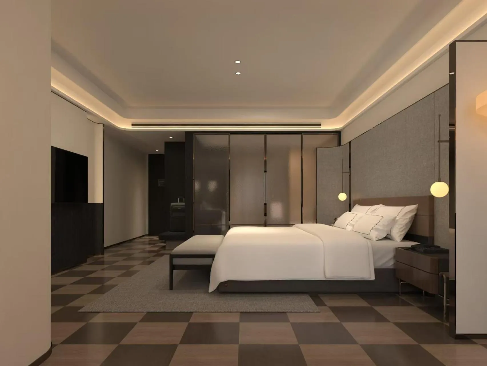 Photo of the whole room, Bed in Waito Hotel Yuexiu Park Guangzhou