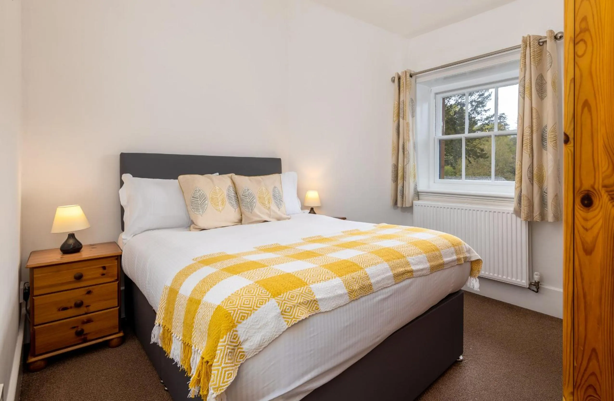 Bedroom, Bed in Muncaster Castle Coachman's Quarters
