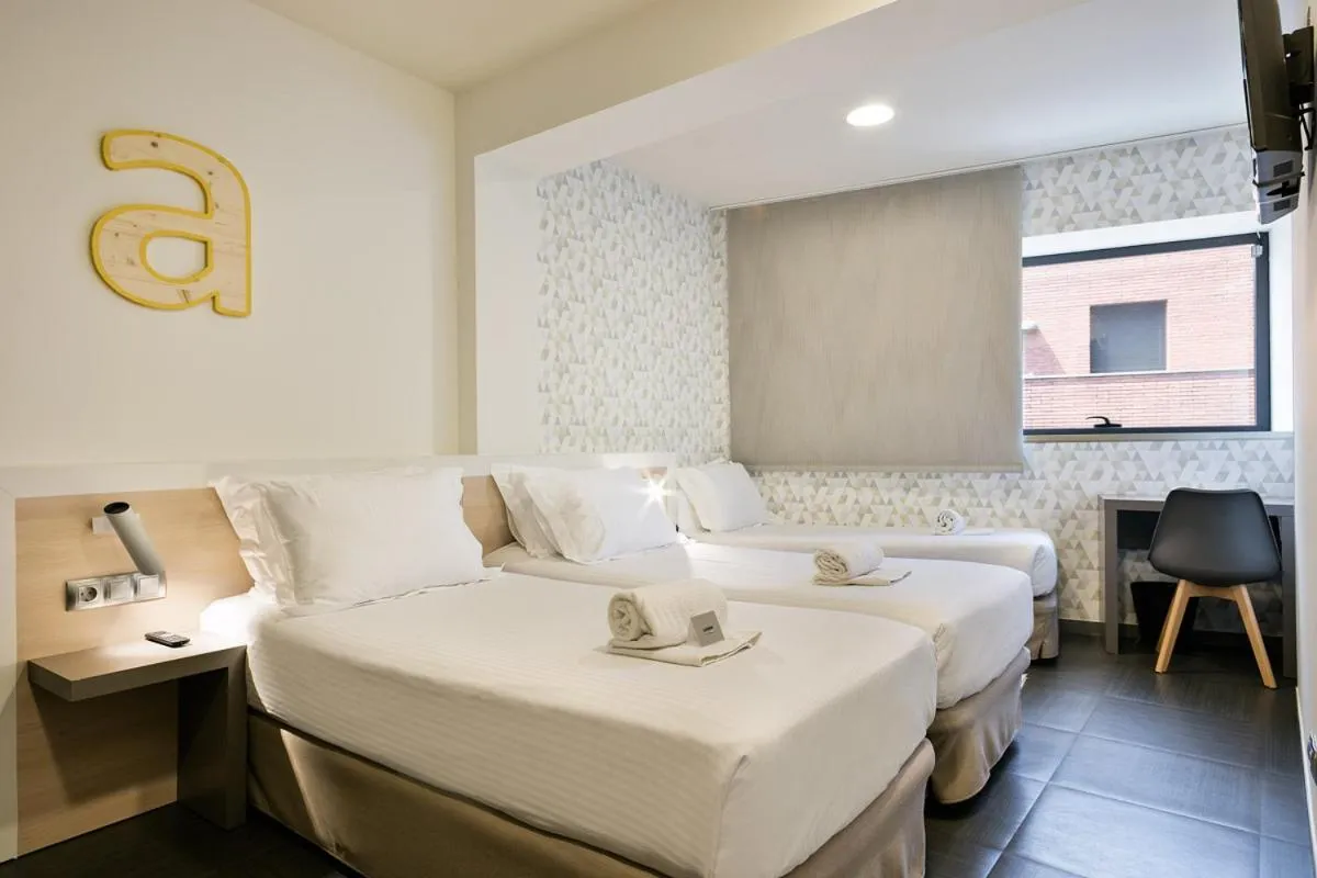 Bed in Hotel Acta Laumon