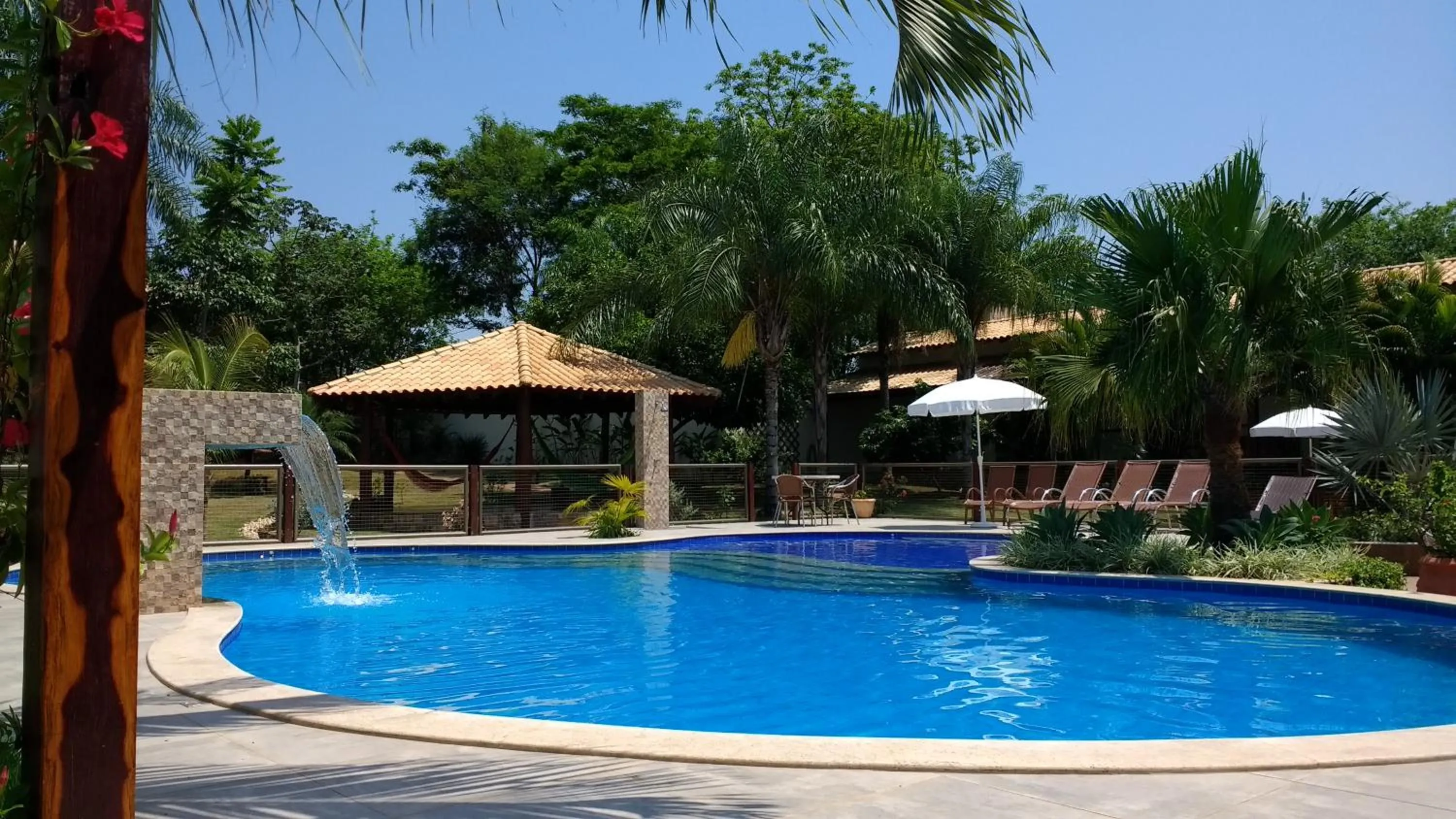 Swimming pool in Pousada Surucuá - Bonito MS