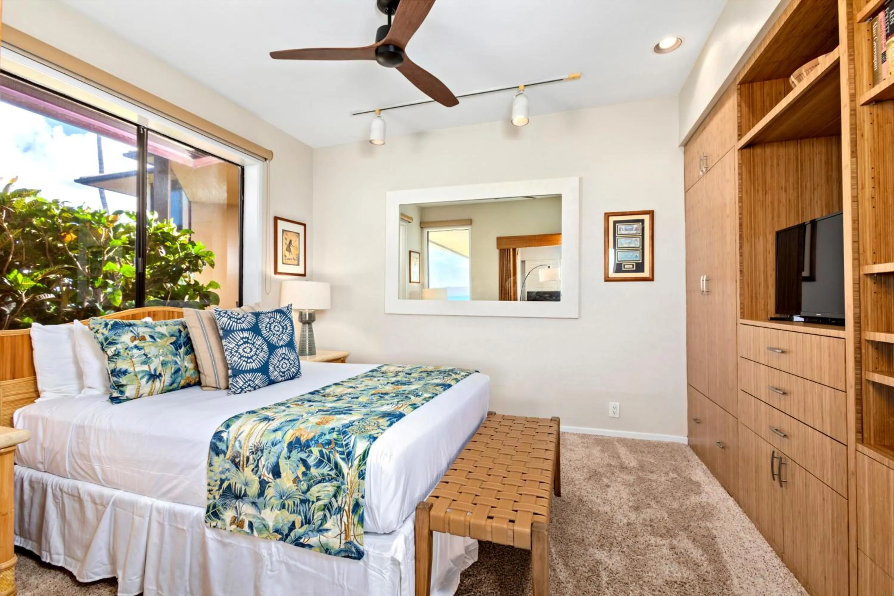 Bed in Makena Surf- CoralTree Residence Collection