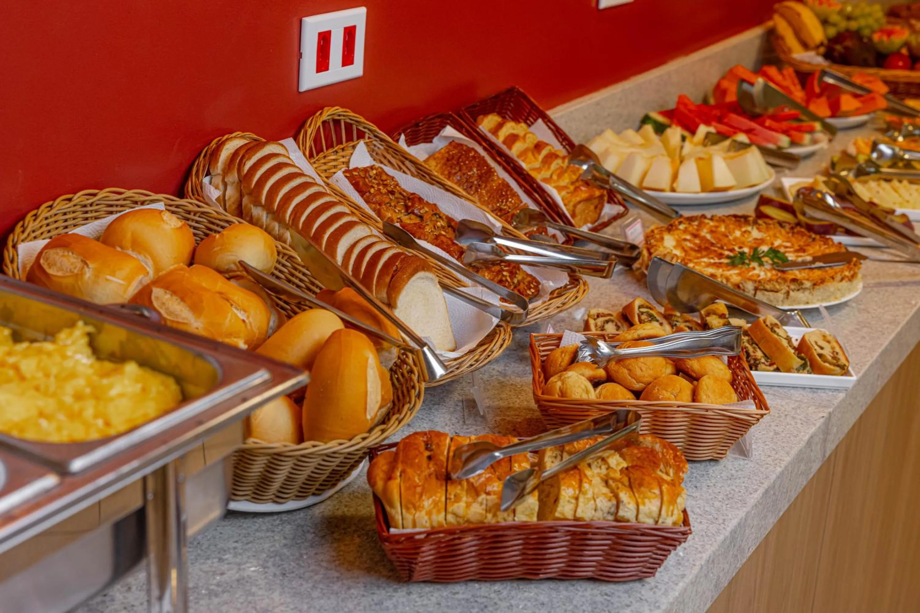 Buffet breakfast in Ubatuba Eco Hotel