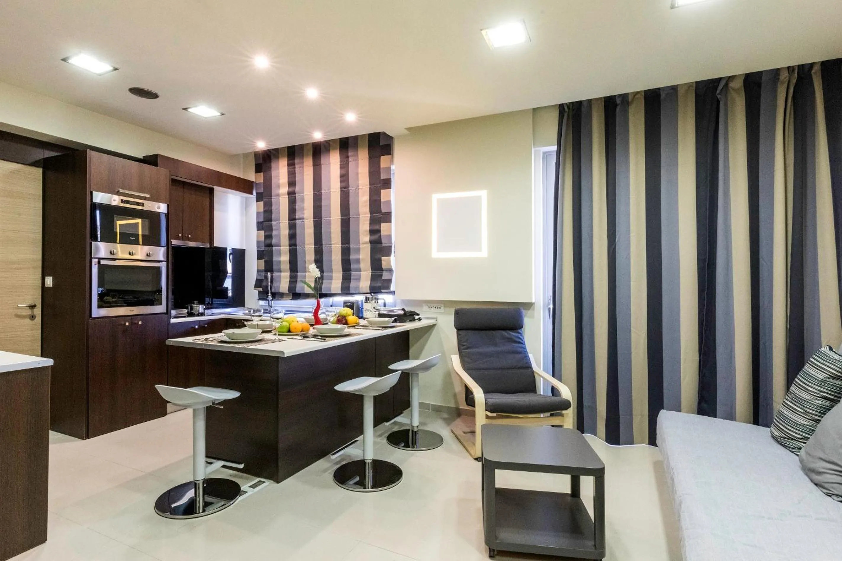 Living room in Rhodes Central Suite