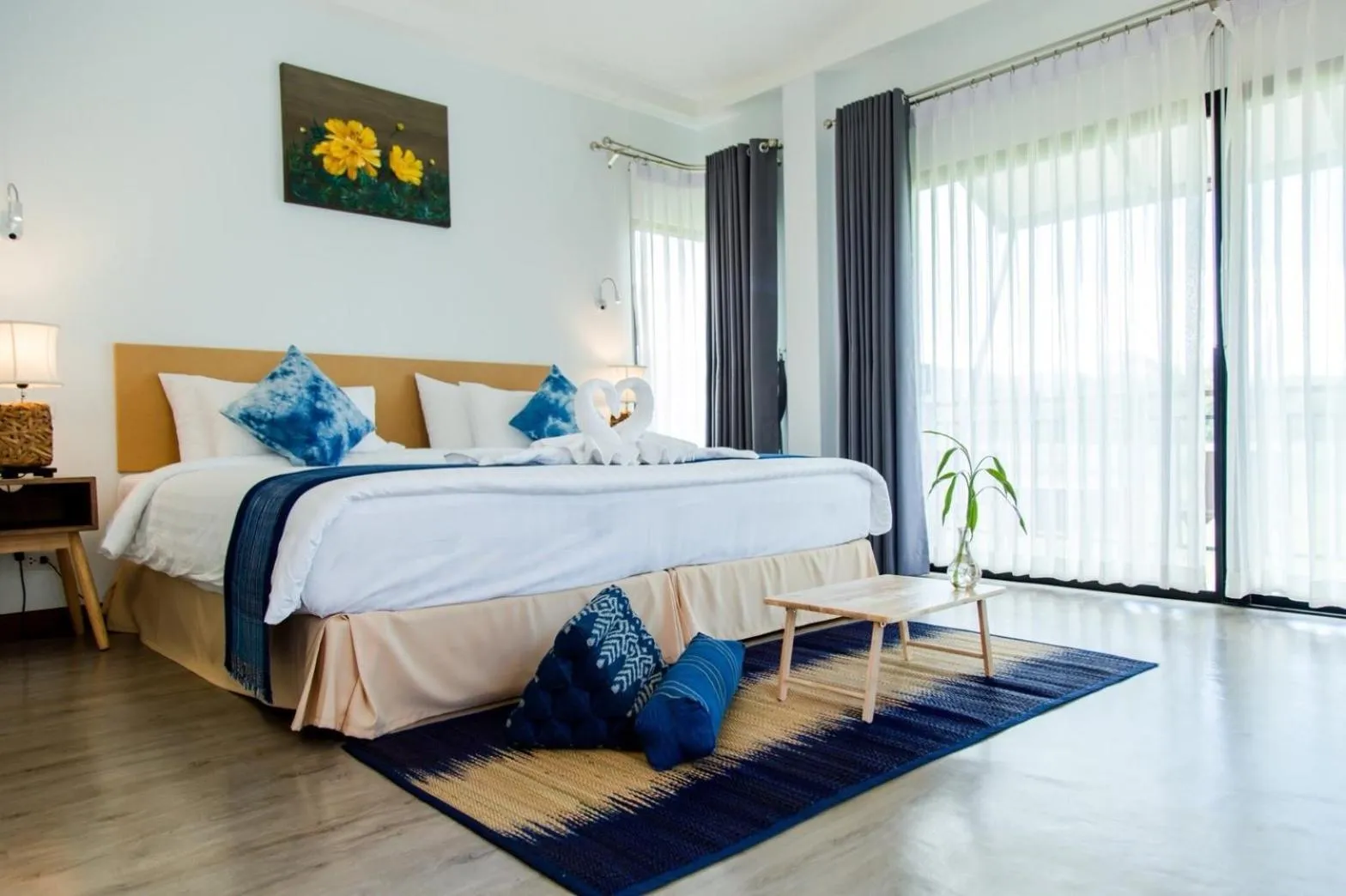 Bed in Phuruakeeree Resort