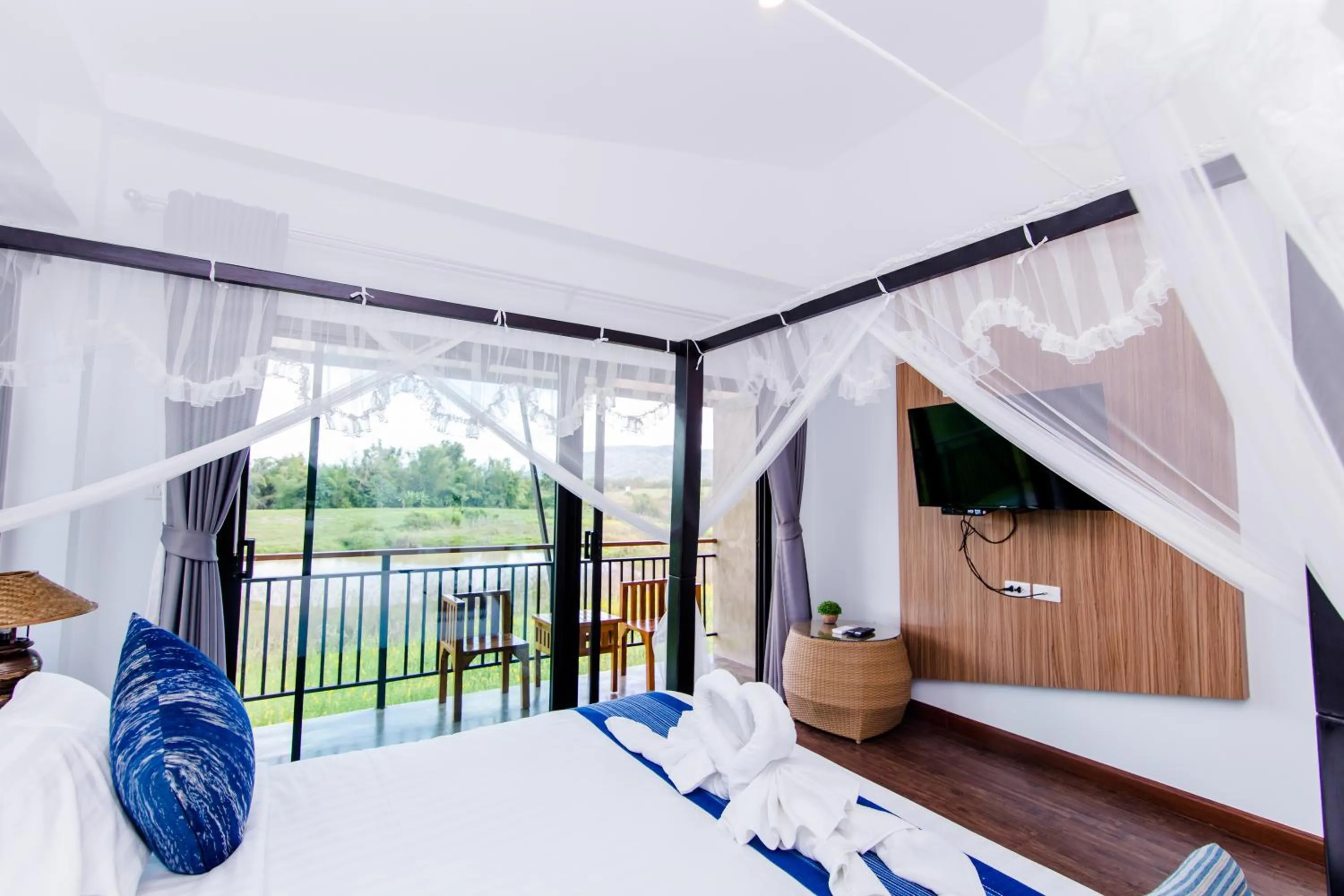 Bed in Phuruakeeree Resort