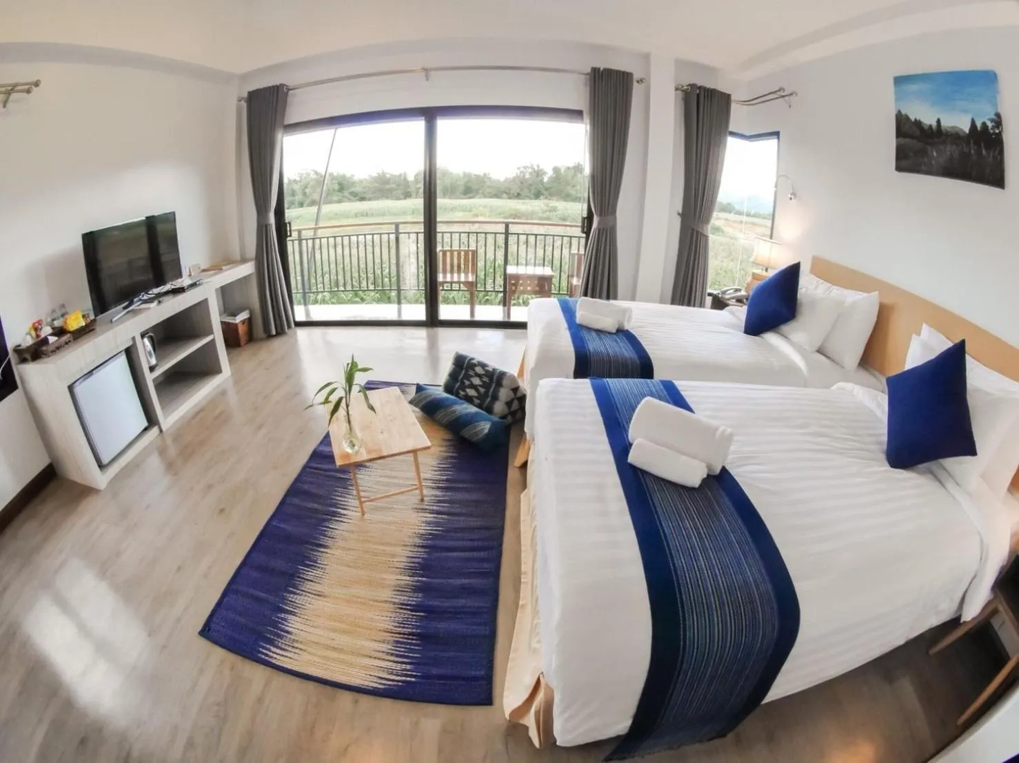 Bed in Phuruakeeree Resort