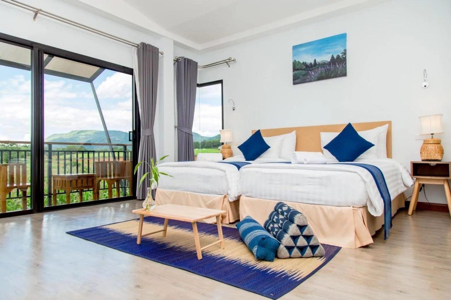 Bed in Phuruakeeree Resort