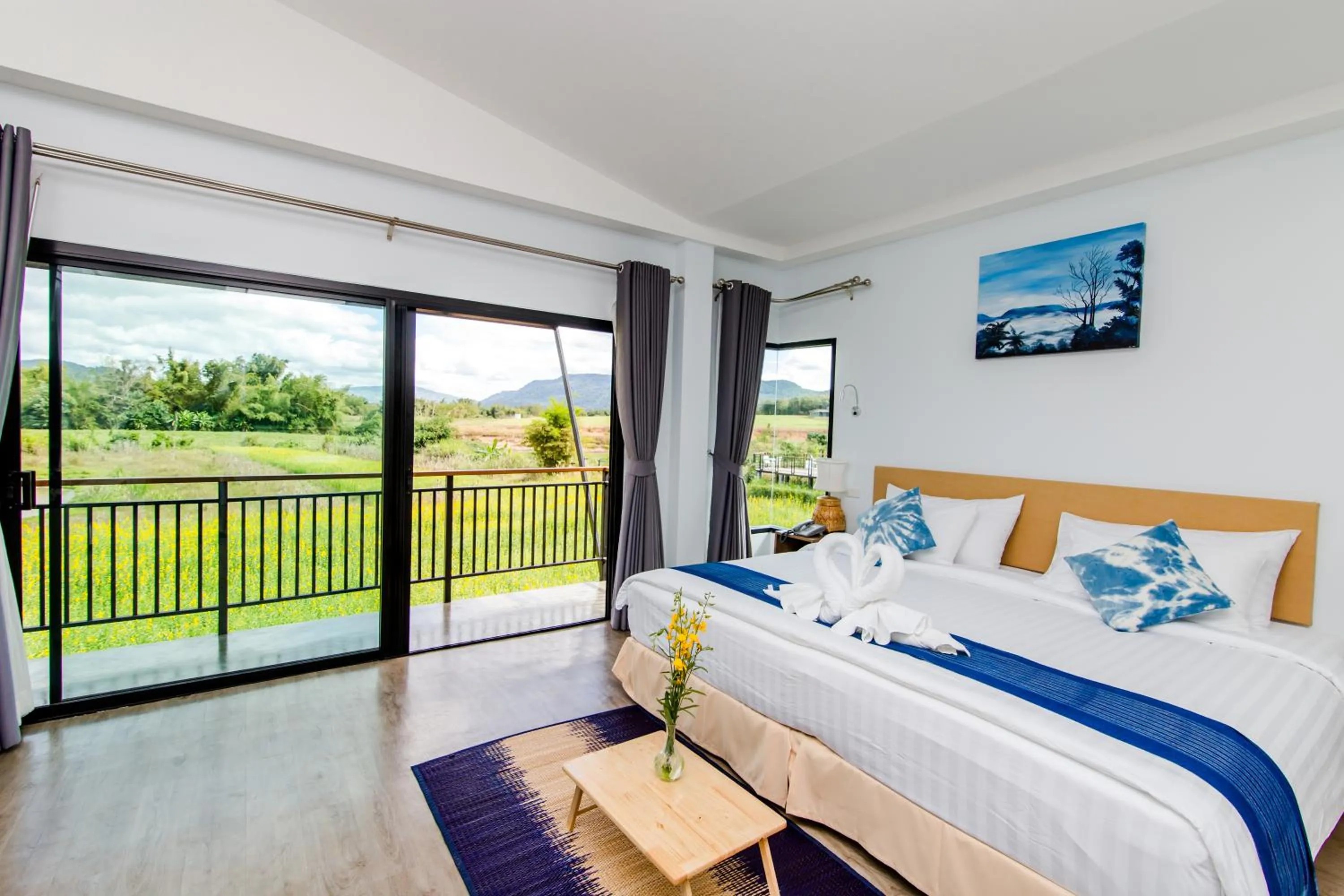 Bed in Phuruakeeree Resort