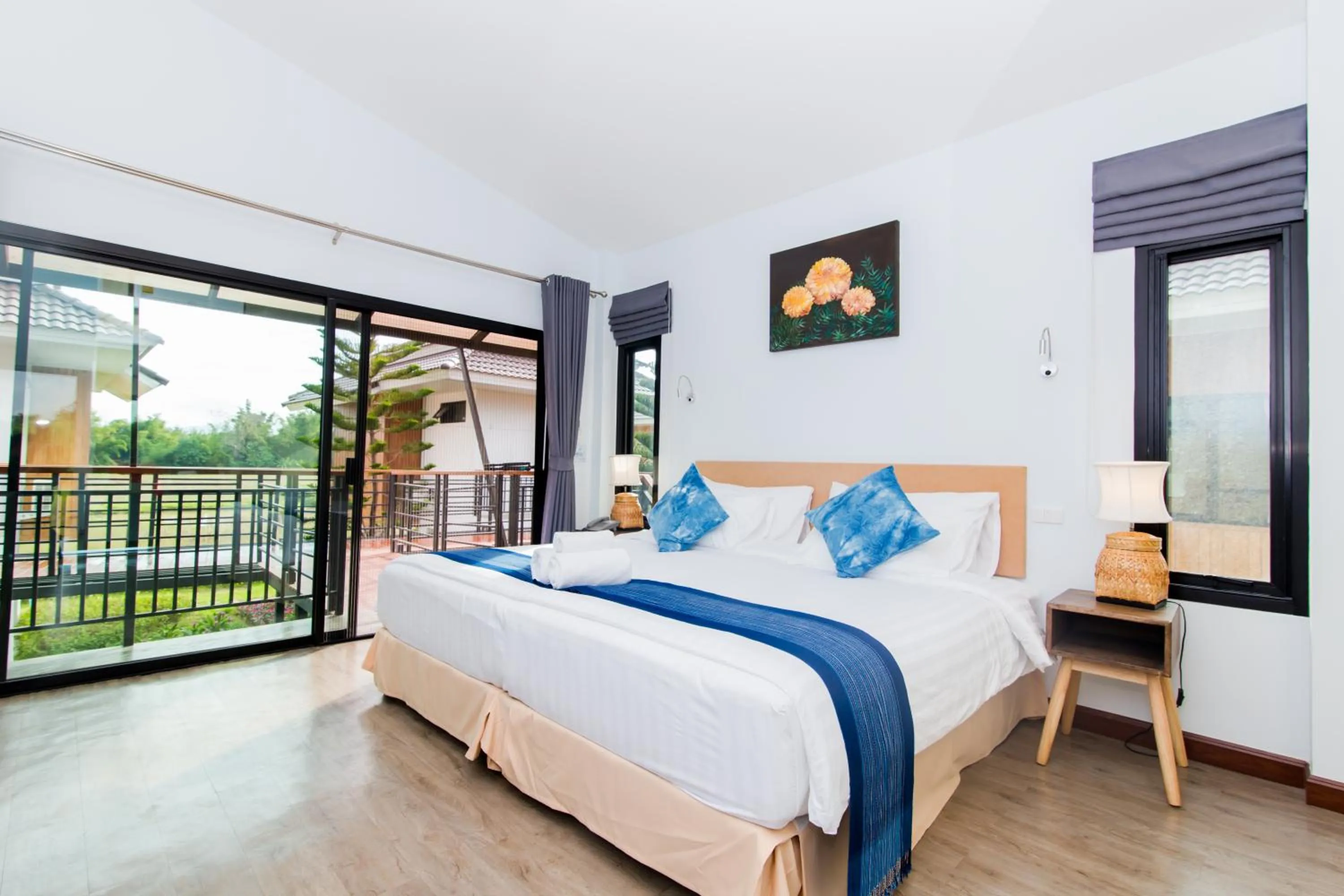 Bed in Phuruakeeree Resort