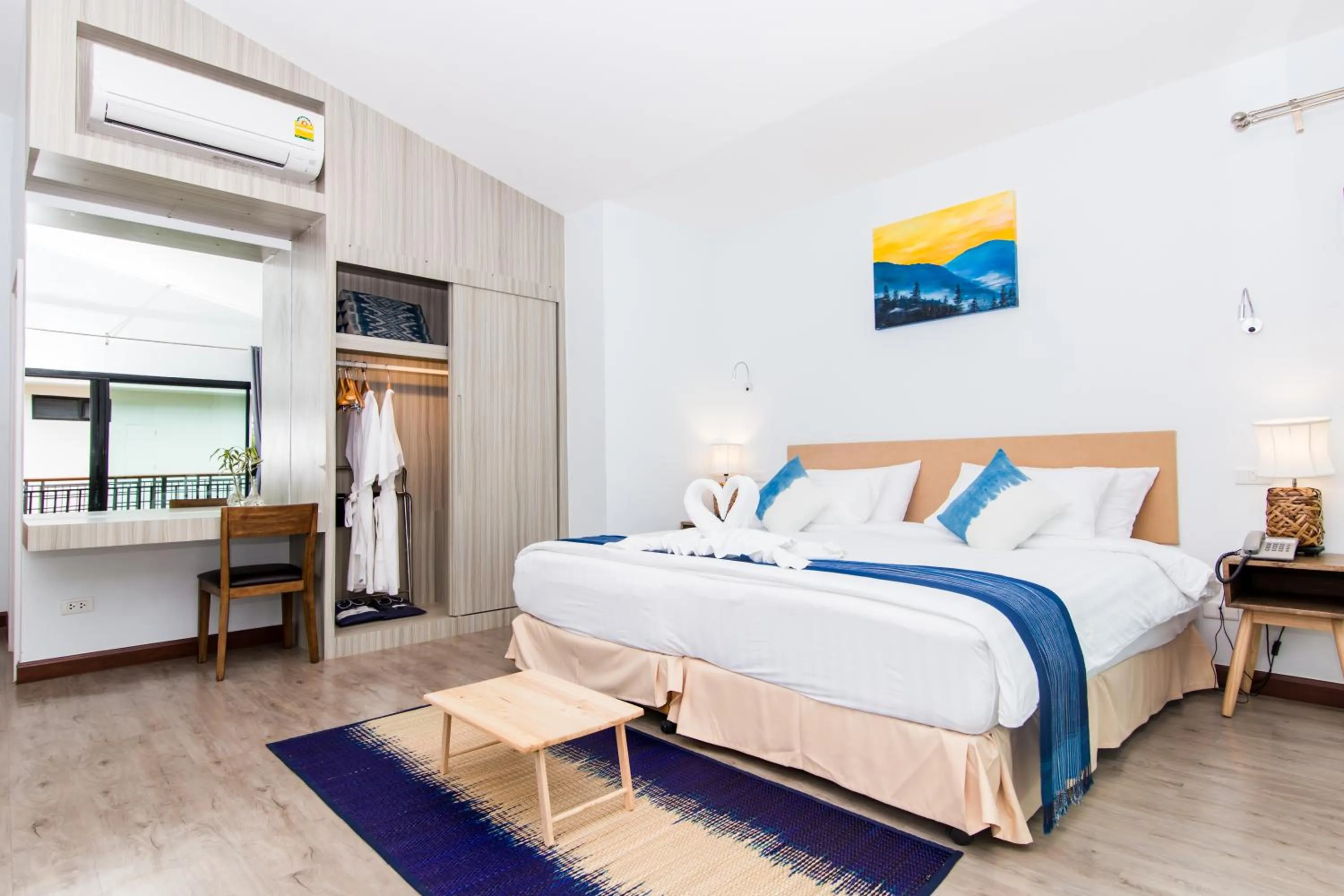 Bed in Phuruakeeree Resort