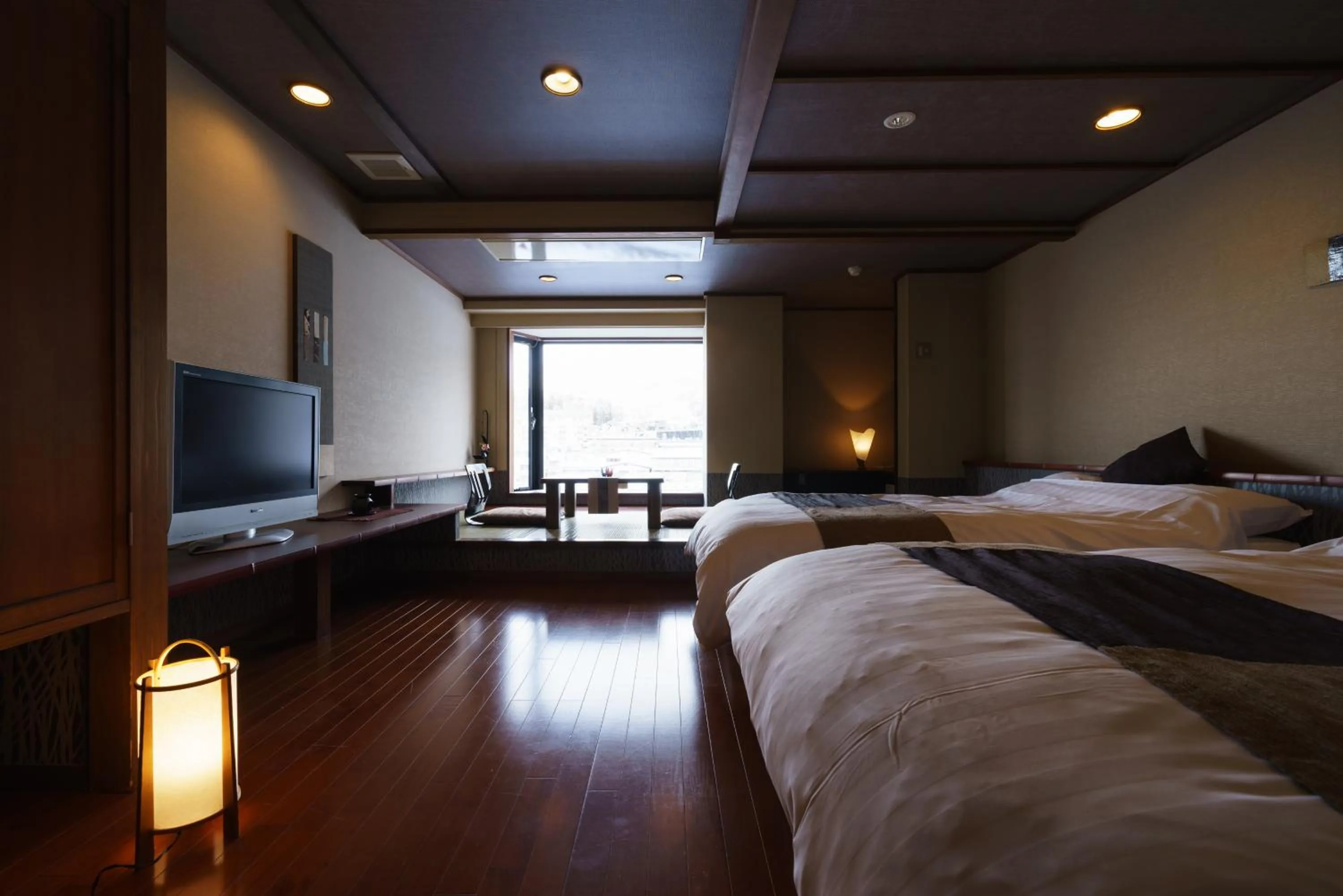 Living room, Bed in Aburaya Tousen