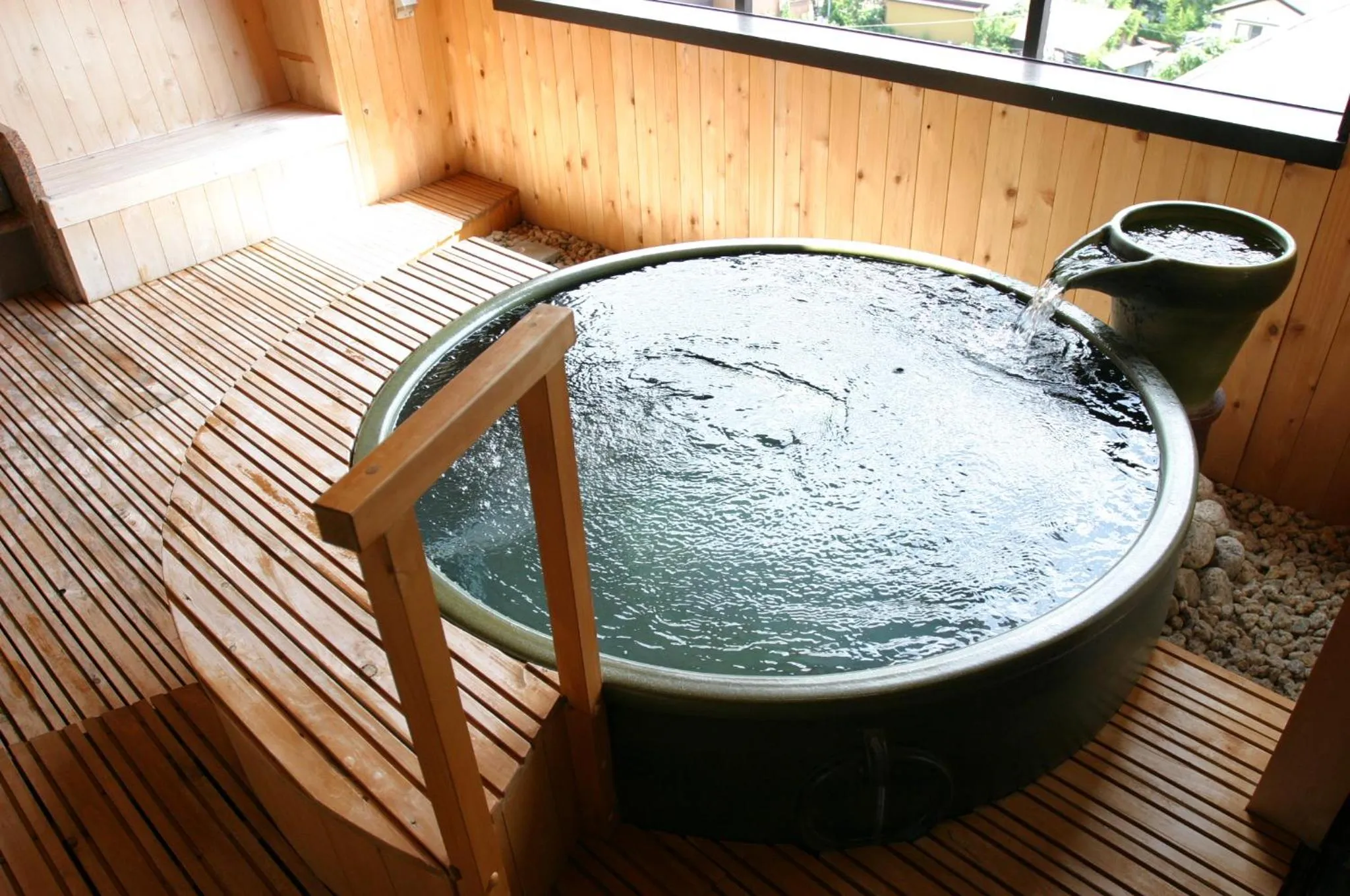 Hot Spring Bath in Aburaya Tousen