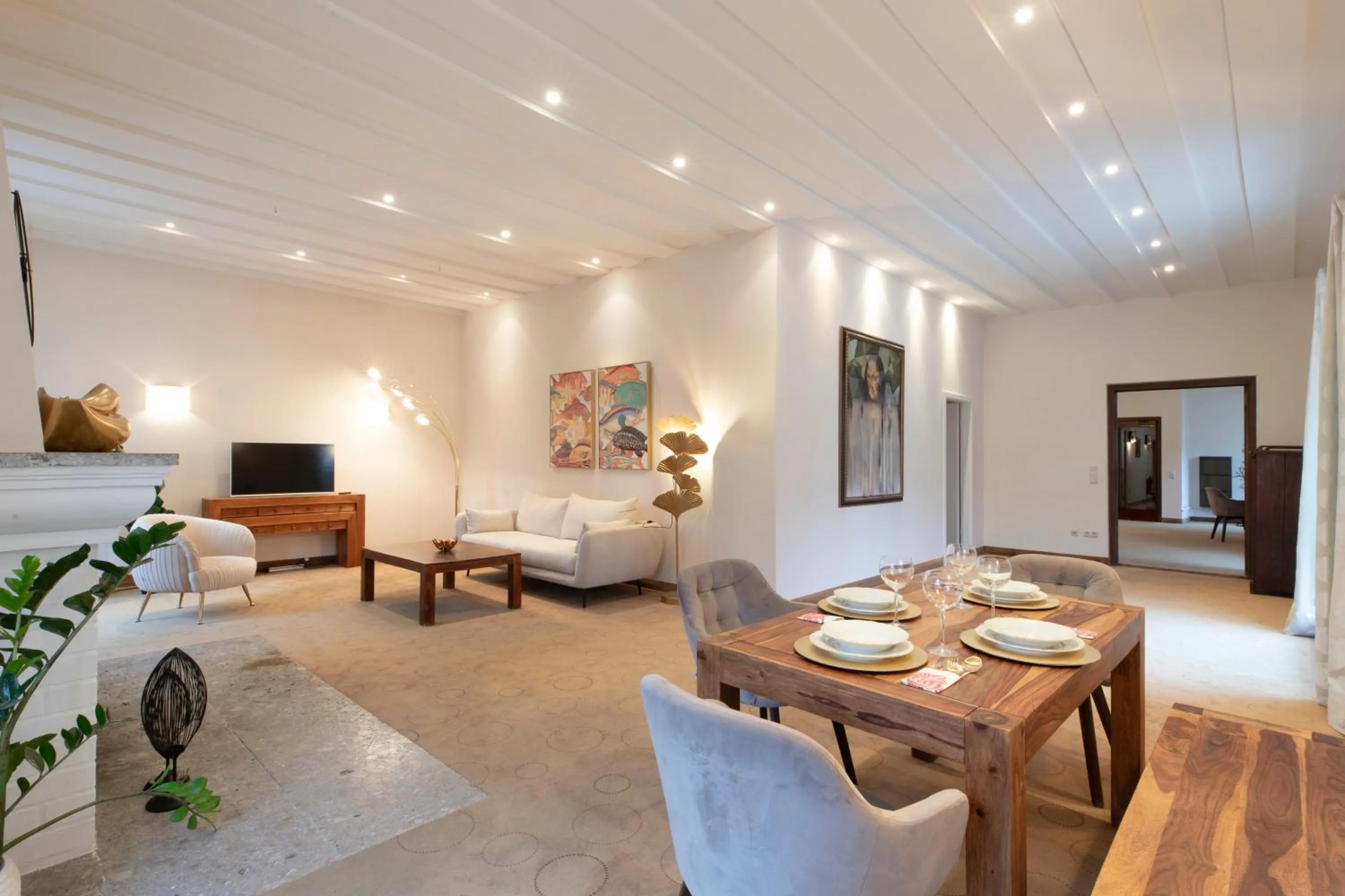 Living room in Hotel Biederstein am Englischen Garten