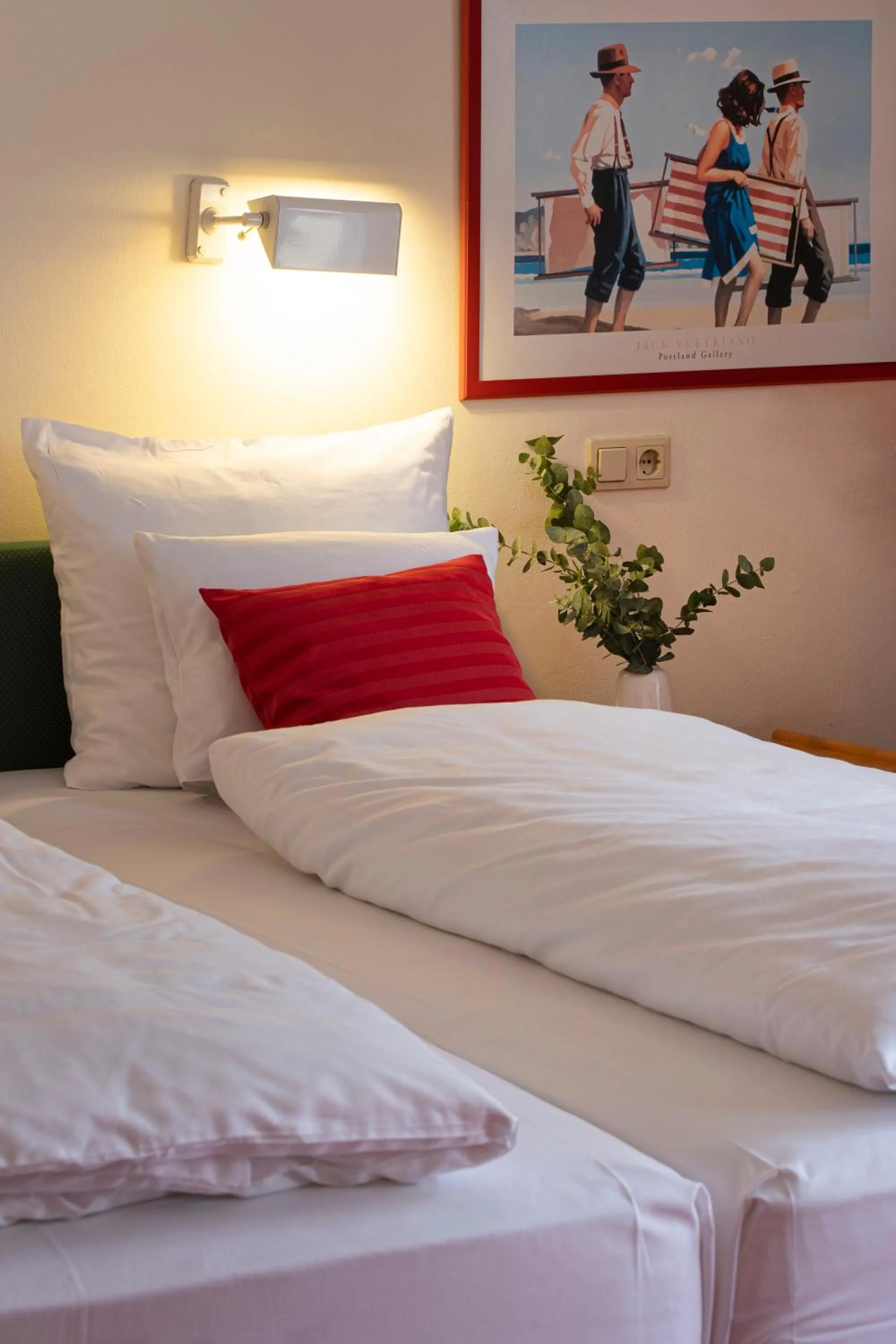 Photo of the whole room, Bed in Hotel Biederstein am Englischen Garten