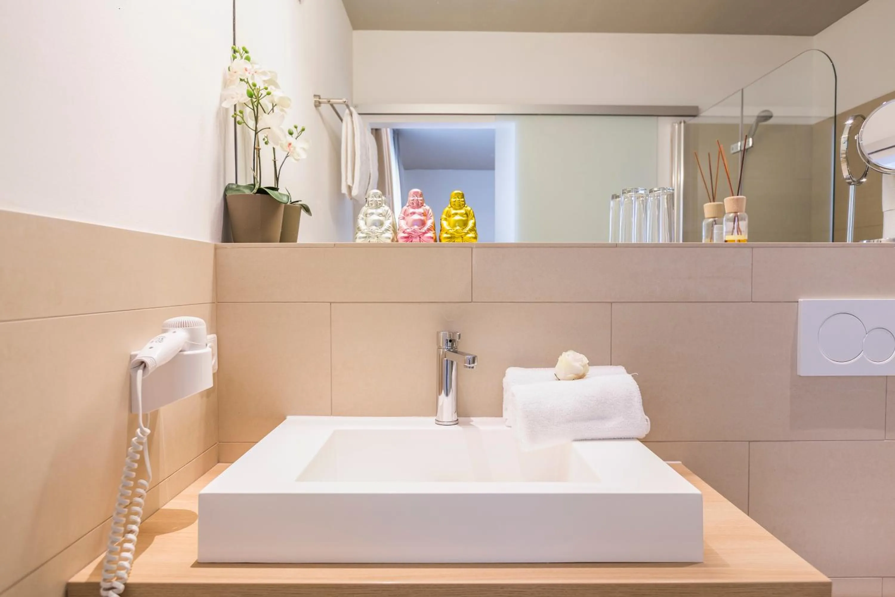 Bathroom in Room 4 & 5 Apartments