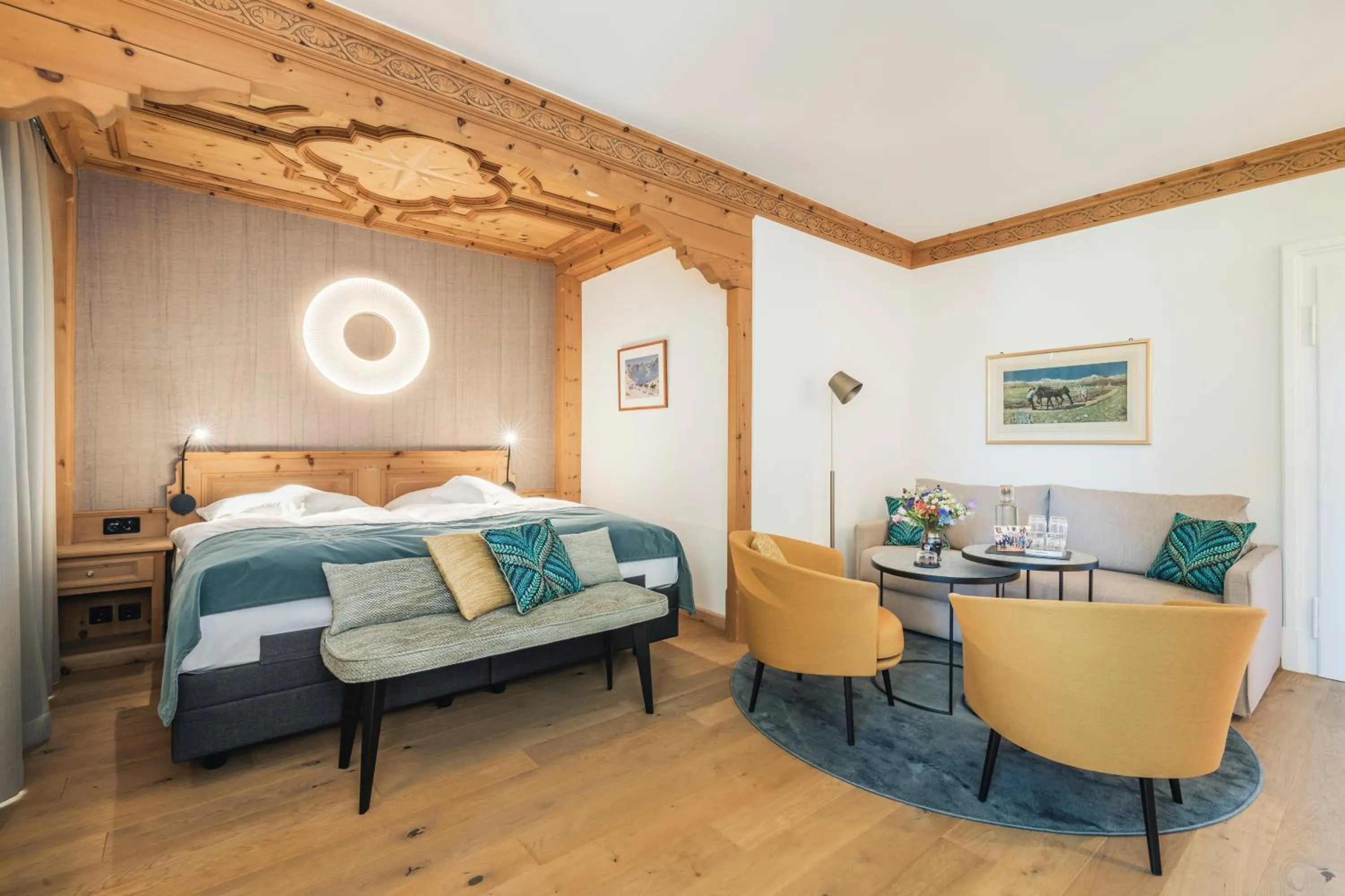 Bedroom, Bed in Parkhotel Margna Superior